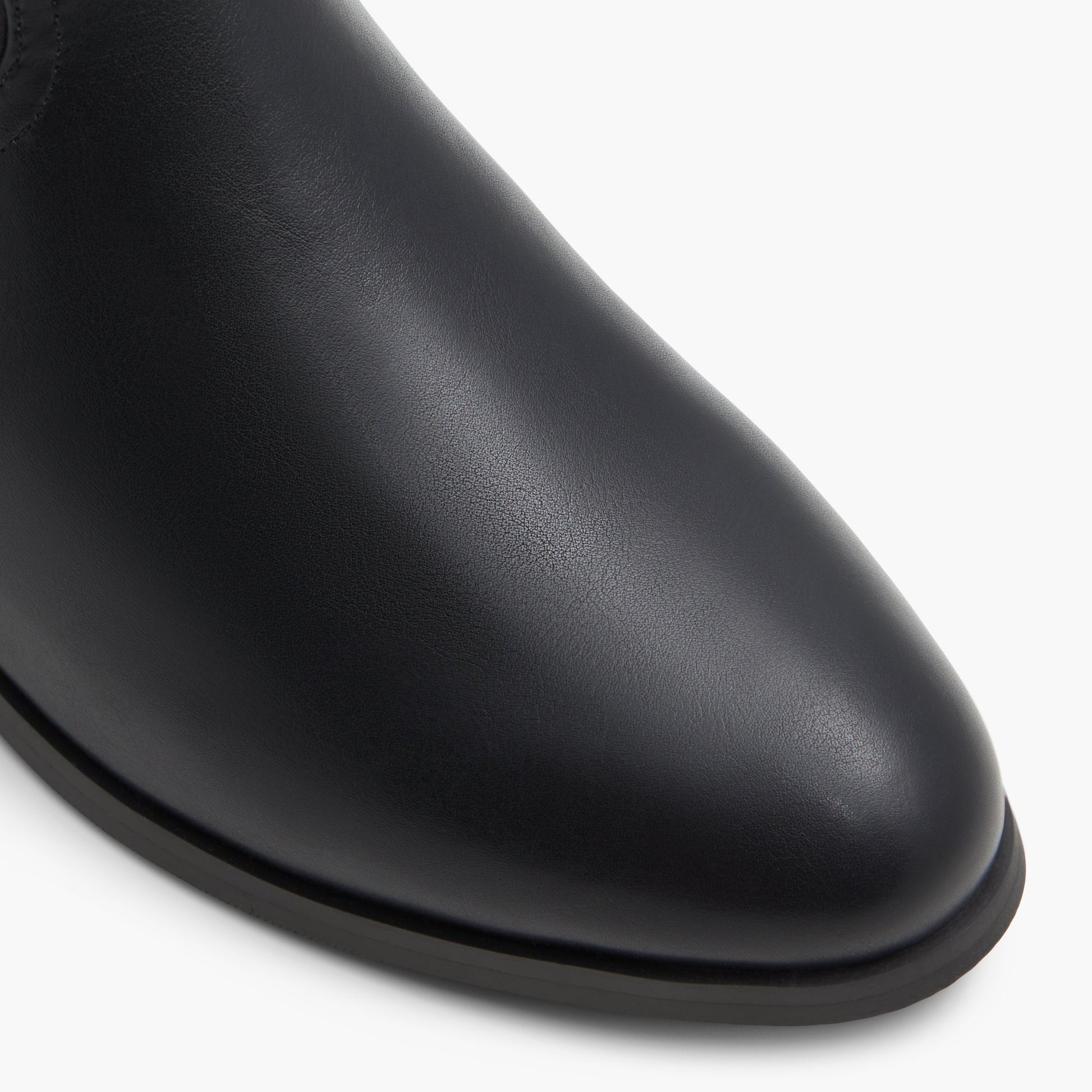 Close-up of the Black Dune Western Tall Boots