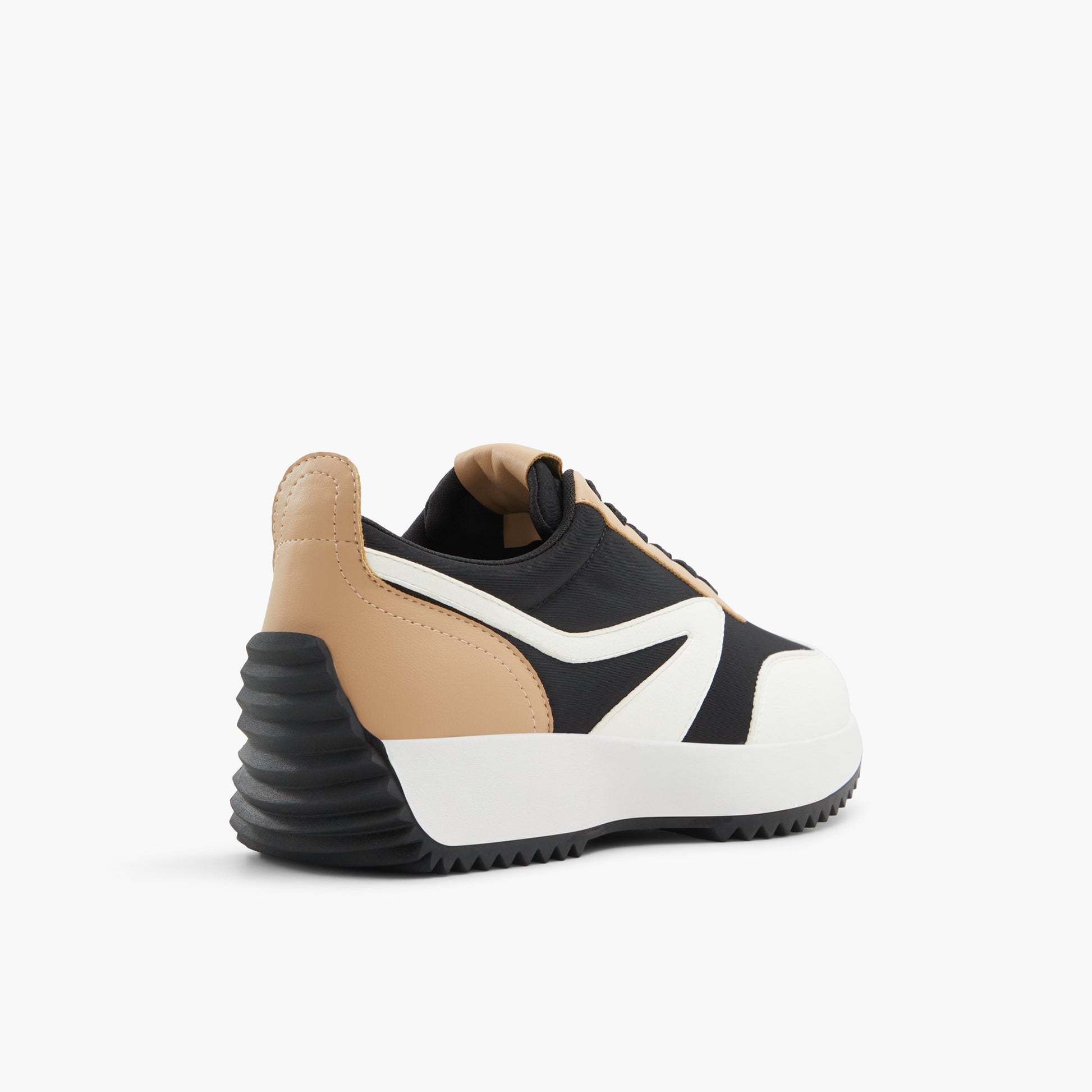 Three-quarter angle of Black Multi Danie Low-top Sneakers's back side