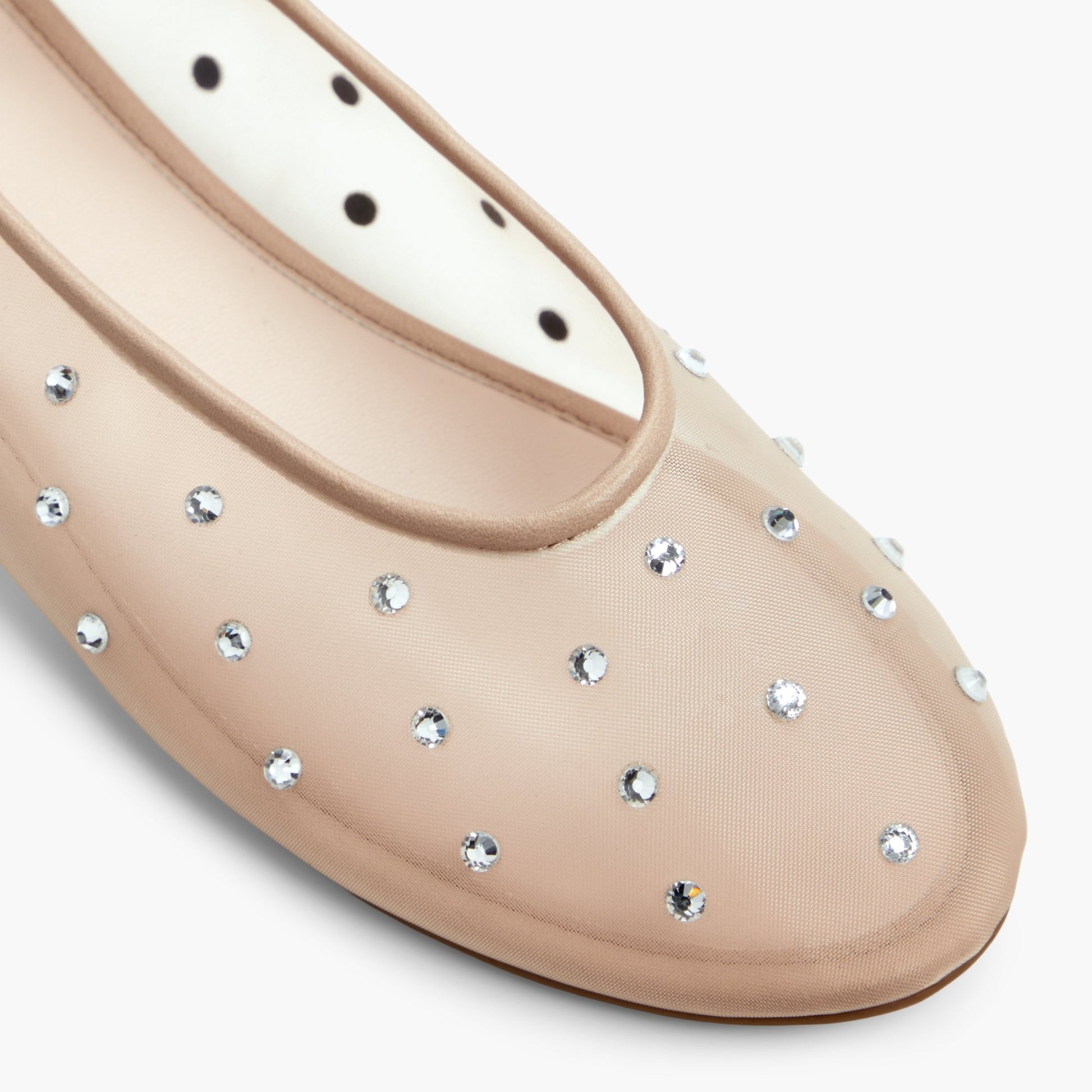 Close-up of the Bone Kizzy Mesh Ballerina Flats