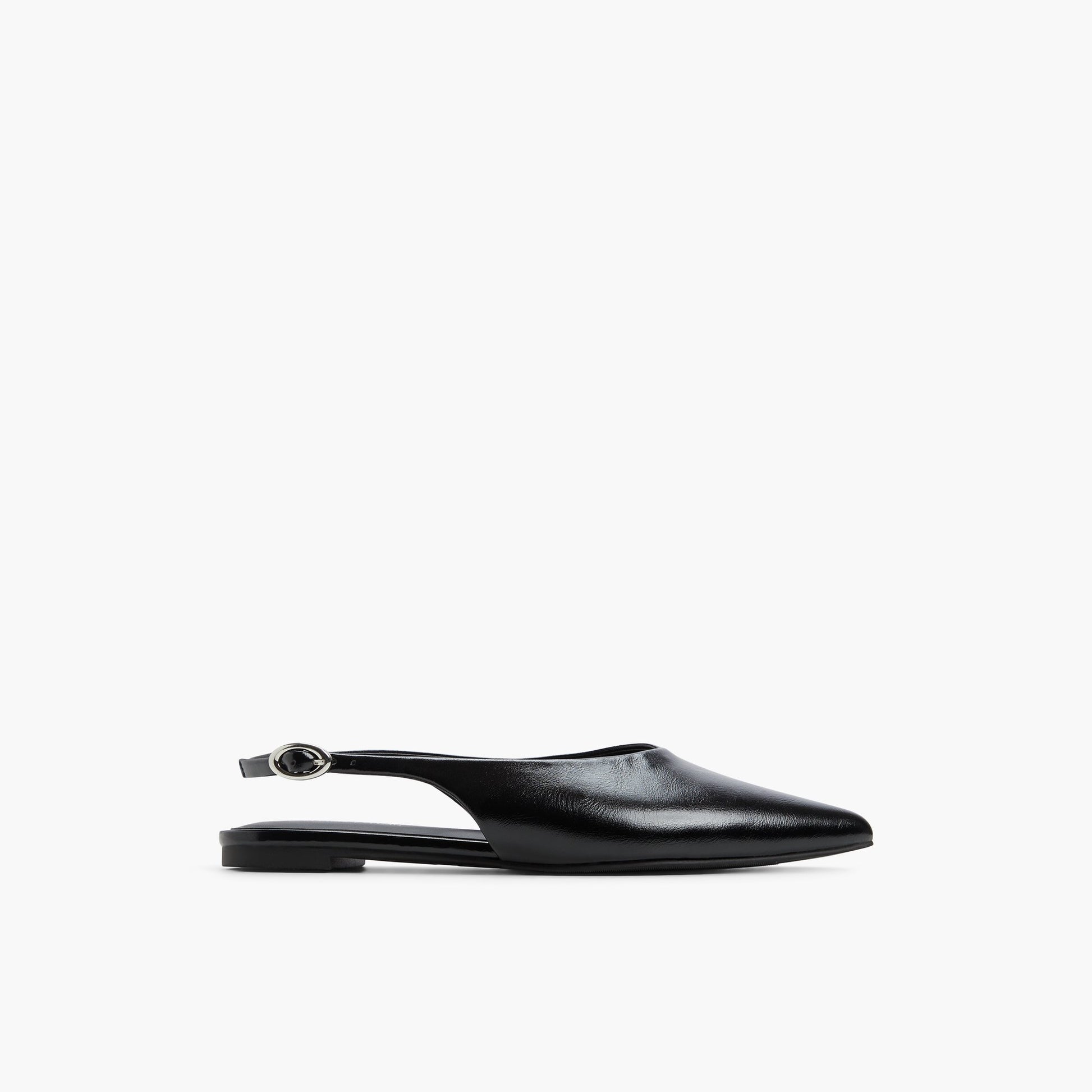 Main View of Other Black Astride Slingback Flats for Womens