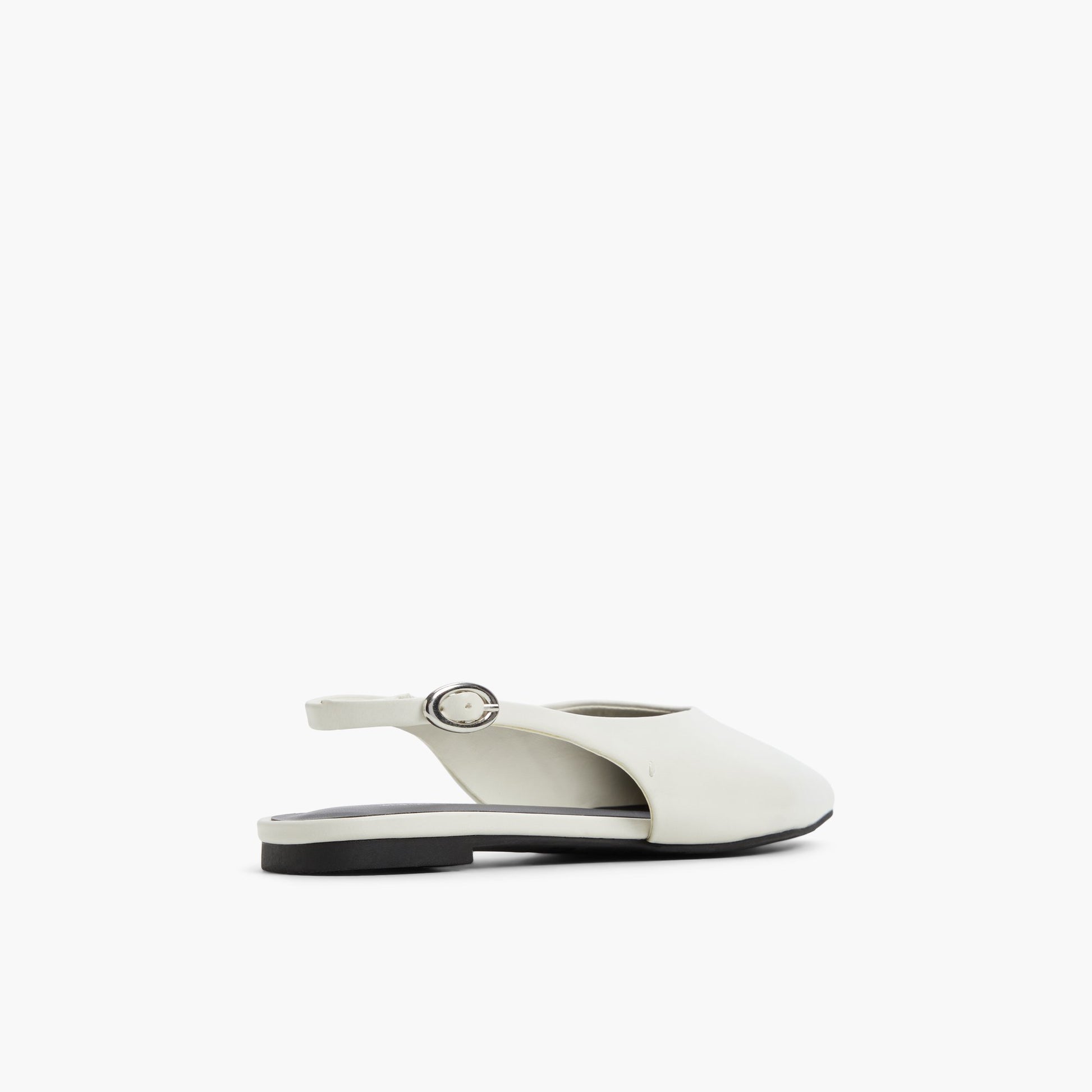 Three-quarter angle of Ice Astride Slingback Flats's back side
