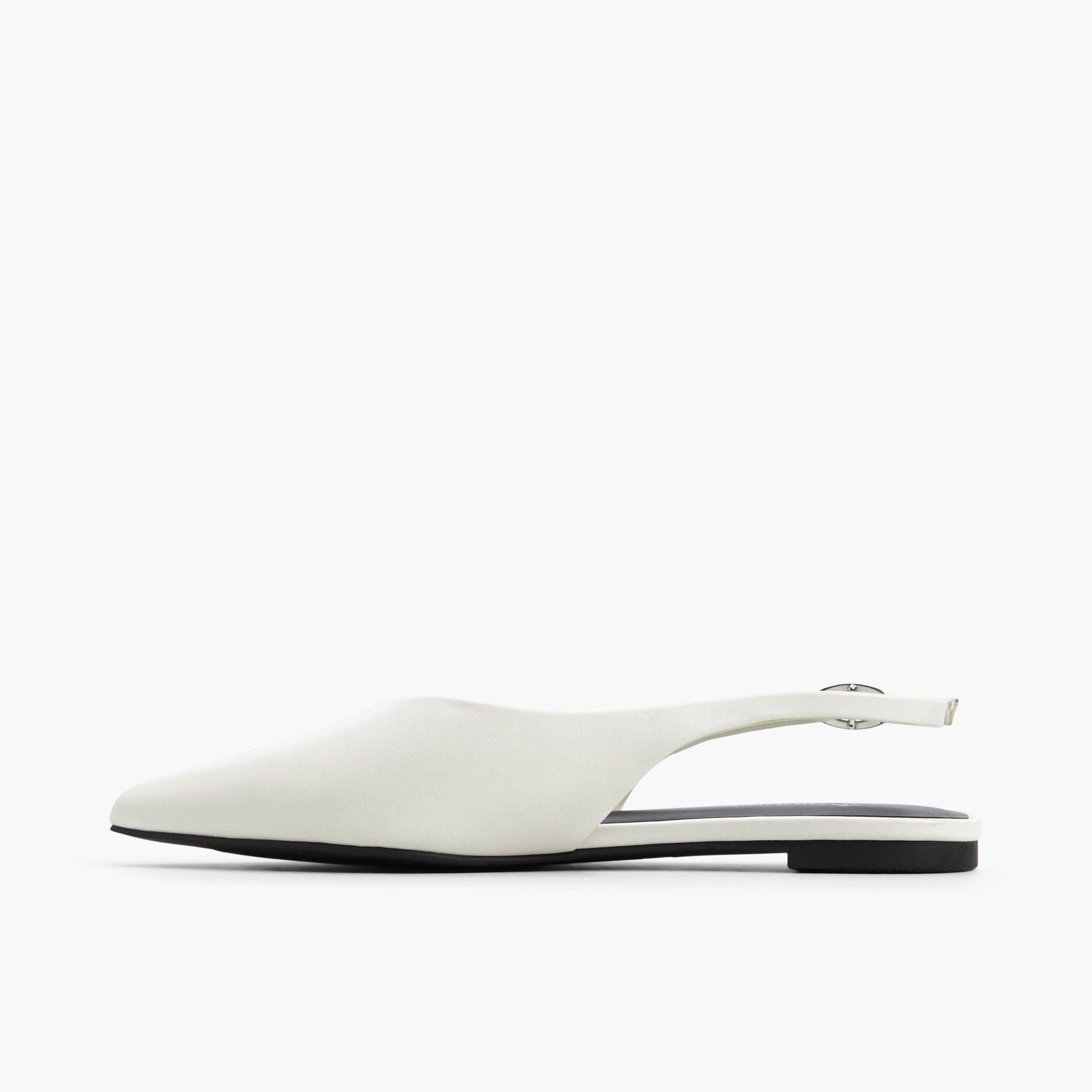 Side view of Ice Astride Slingback Flats