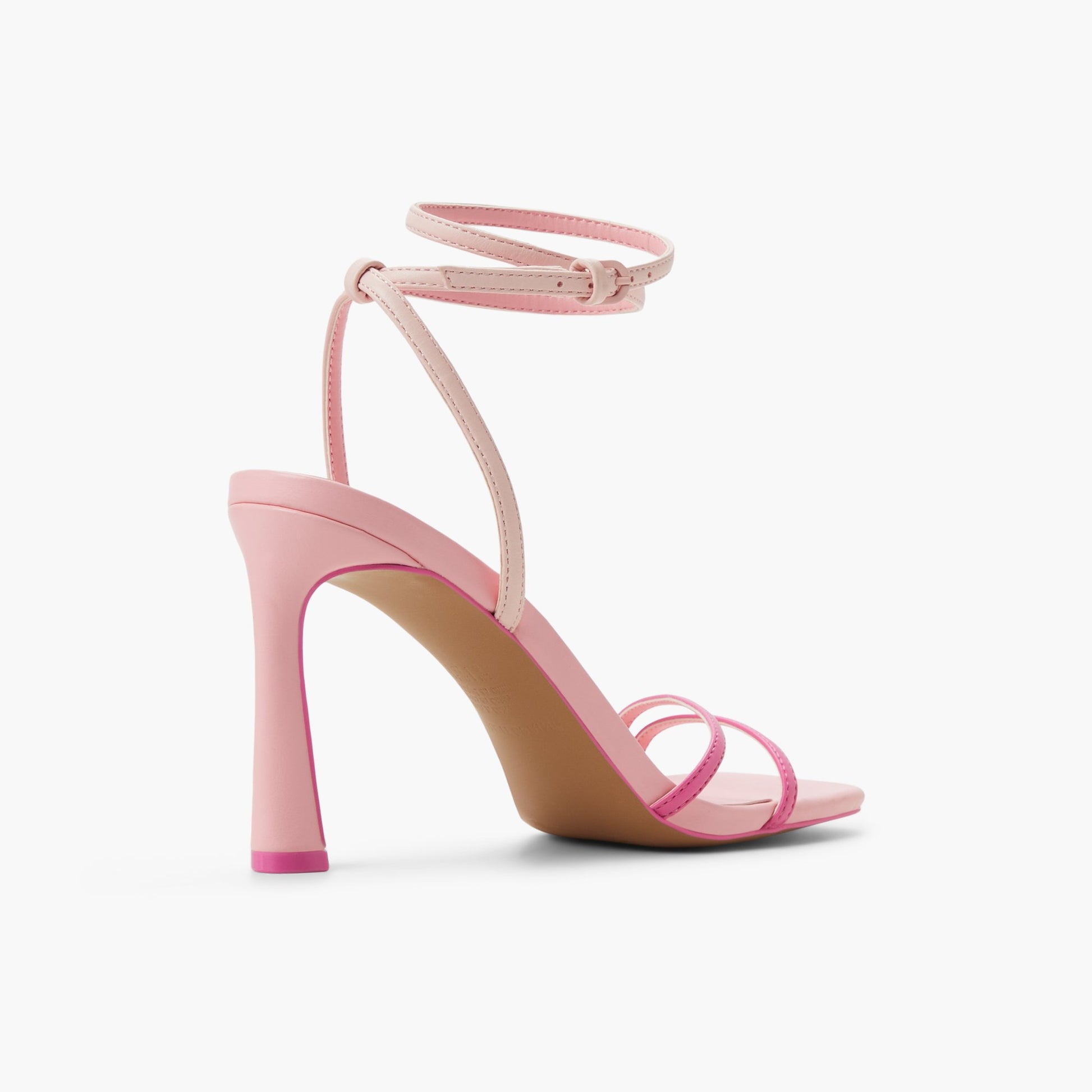 Three-quarter angle of Other Pink Almaa High Heel Sandals's back side