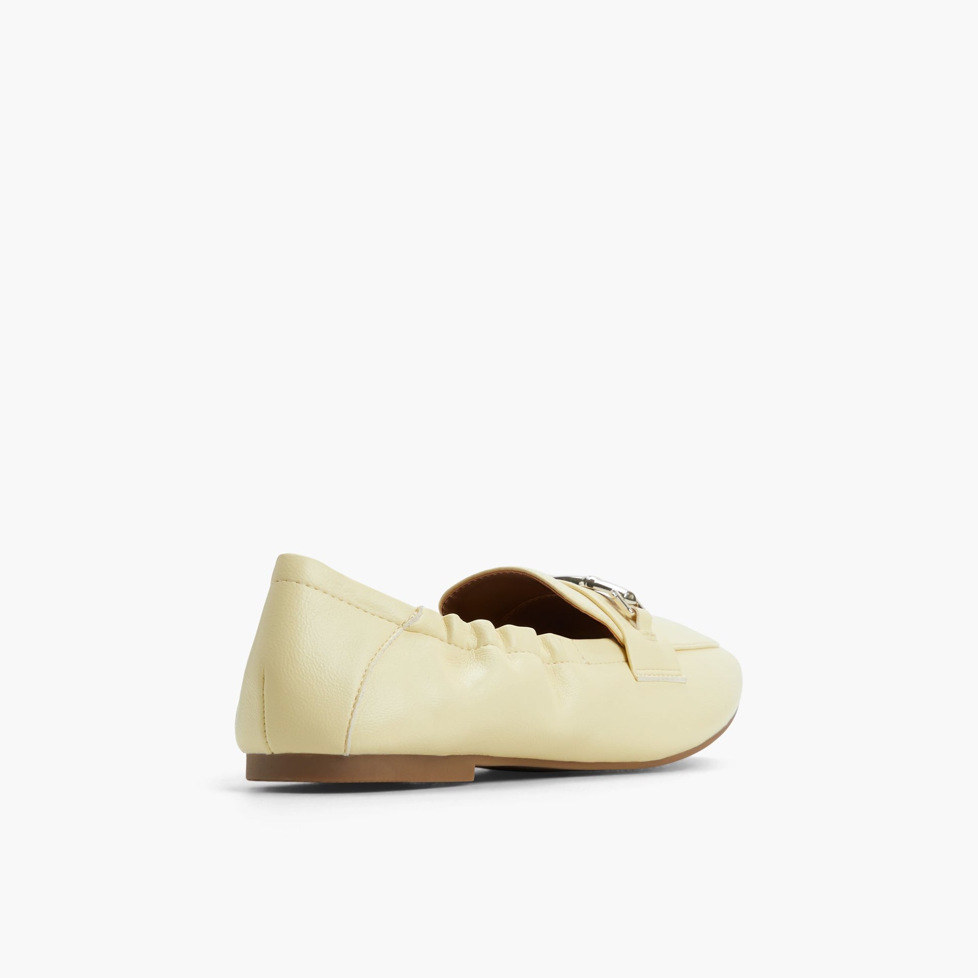 Three-quarter angle of Light Yellow Tiera Loafers's back side
