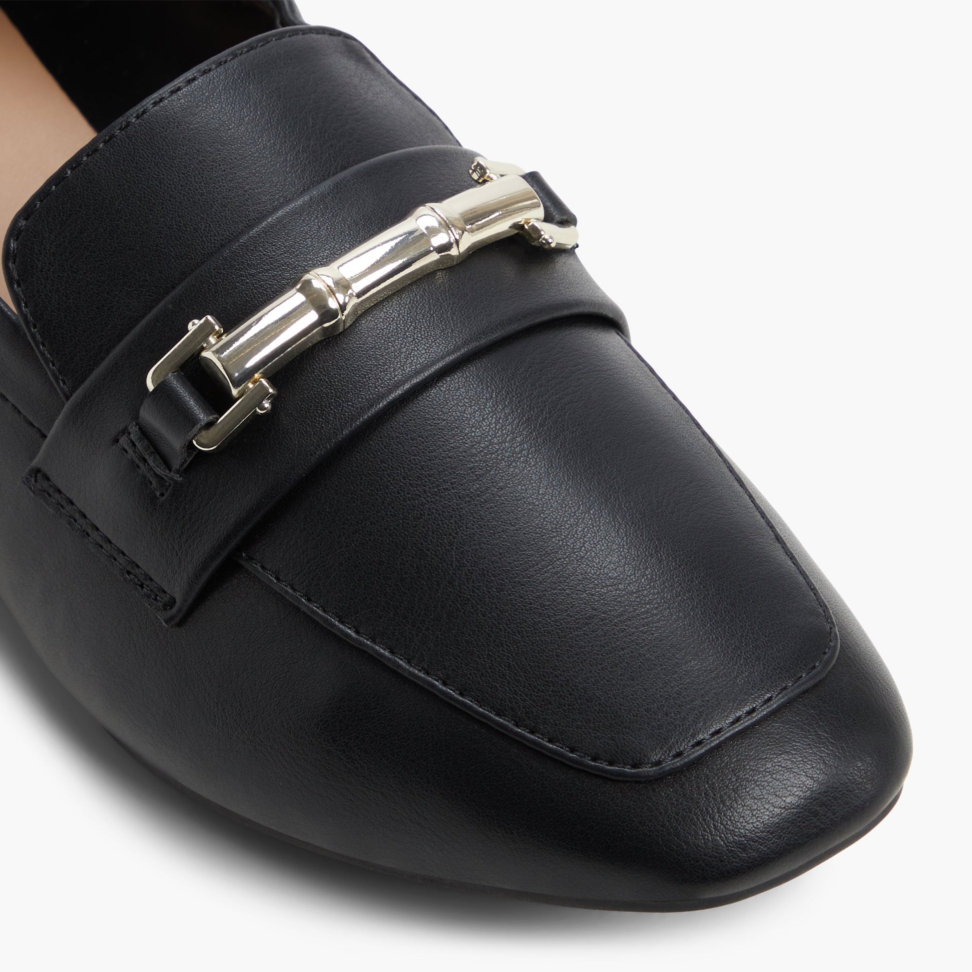 Close-up of the Black Tiera Loafers