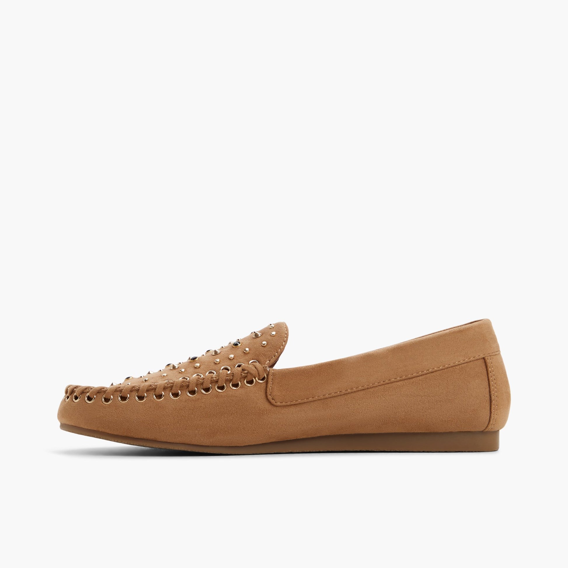 Side view of Medium Beige Reiko Loafers