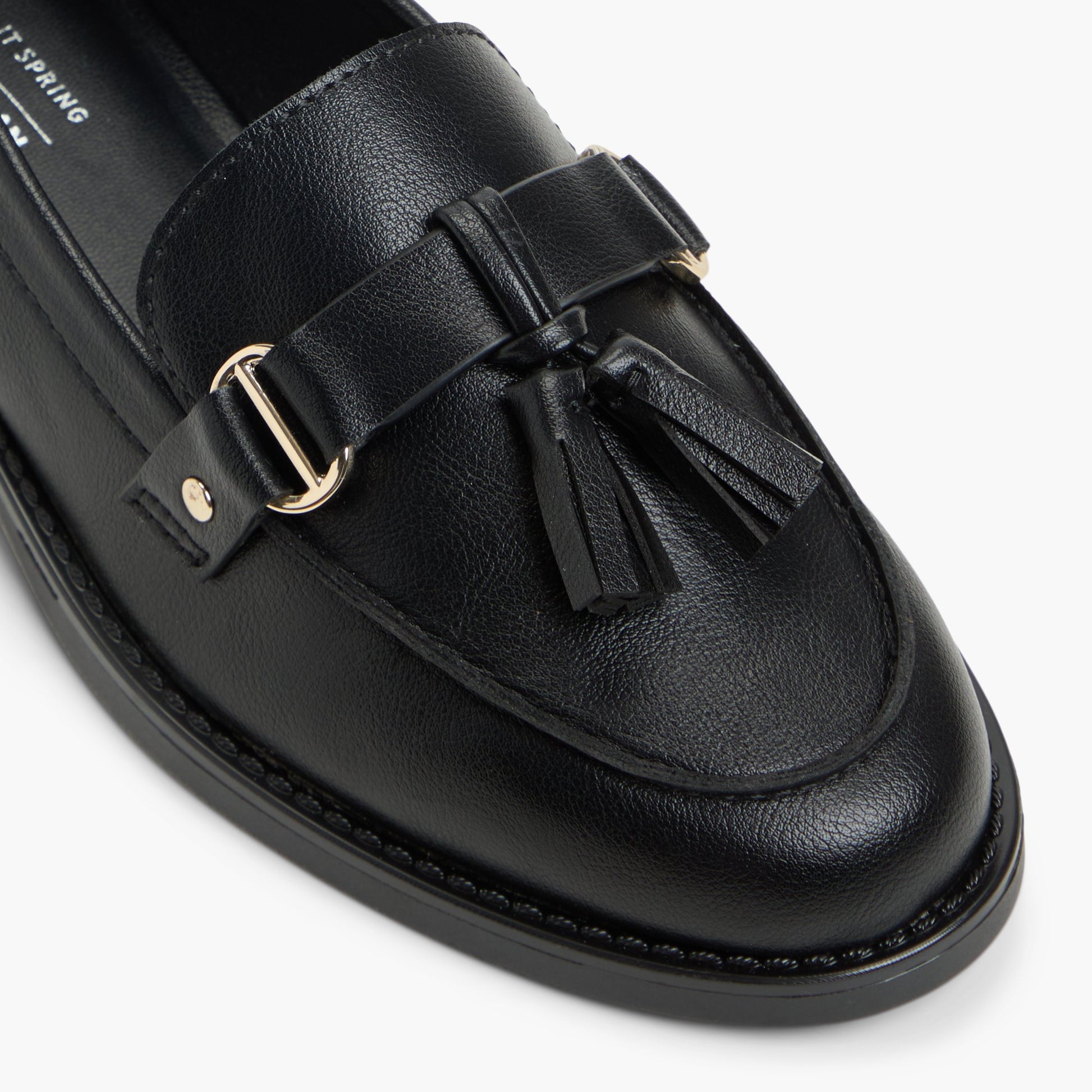 Close-up of the Black Attina Loafers