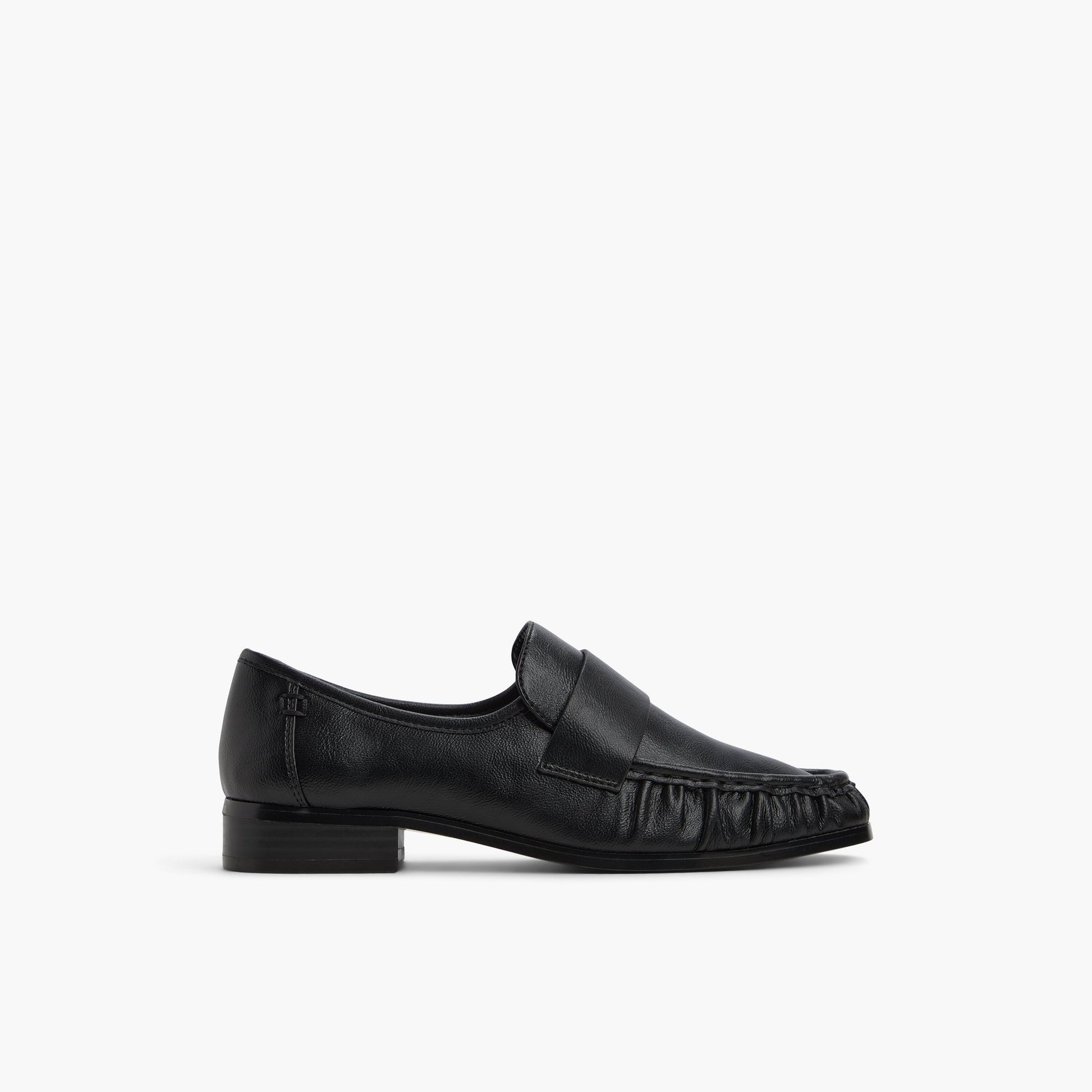 Main View of Black Elowin Loafers for Womens