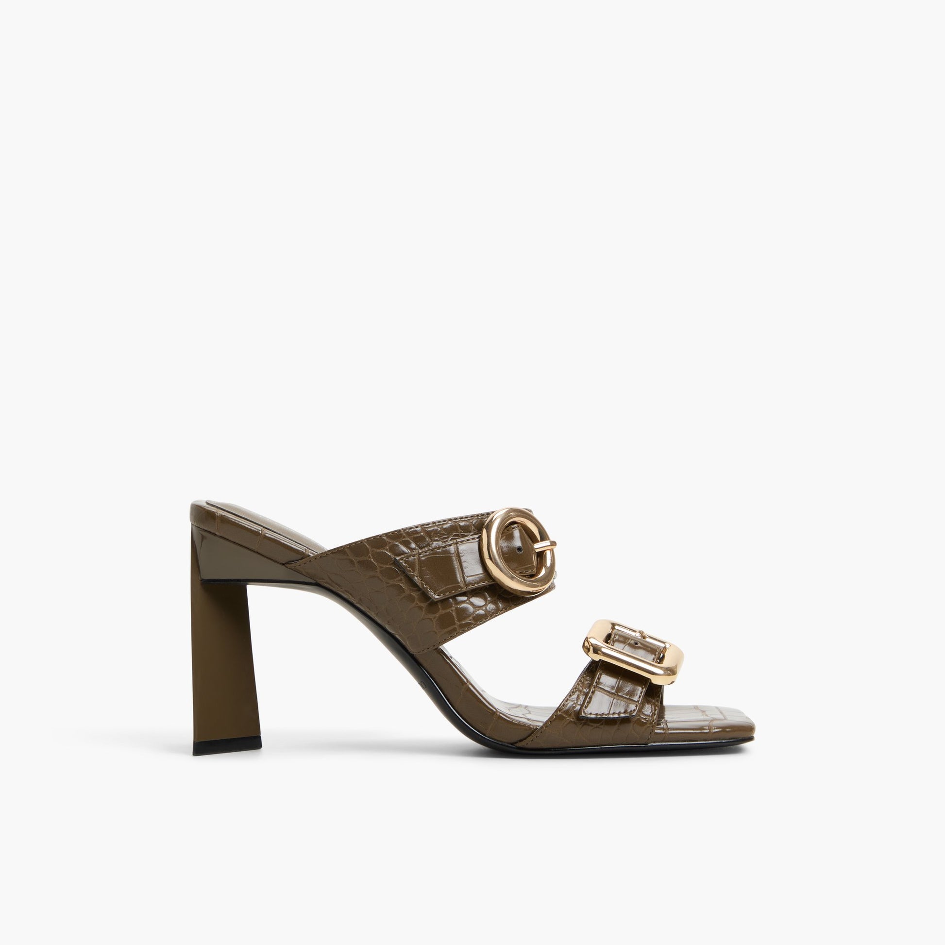 Main View of Other Green Zoeey High Heel Mule Sandals for Womens