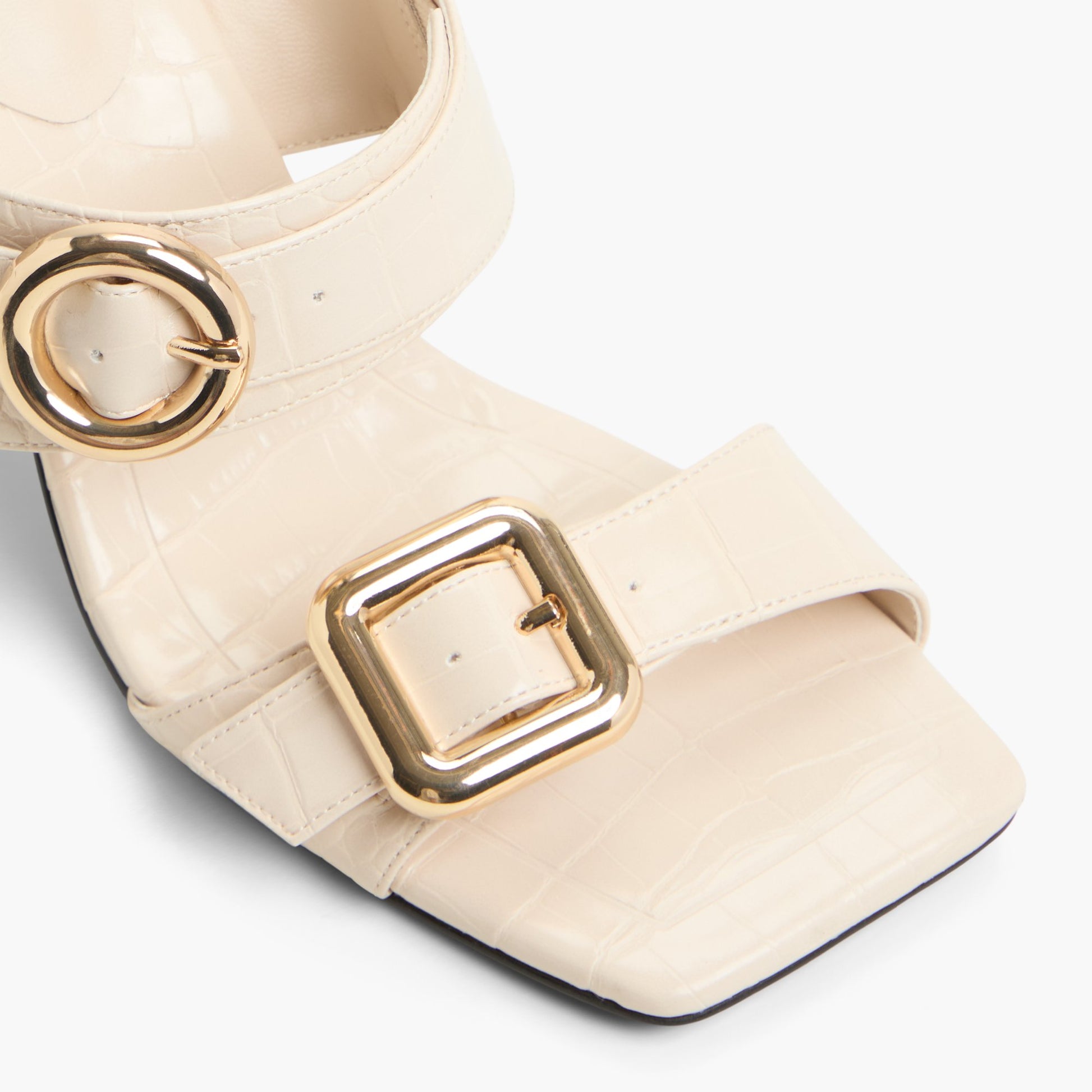 Close-up of the Bone Zoeey High Heel Mule Sandals