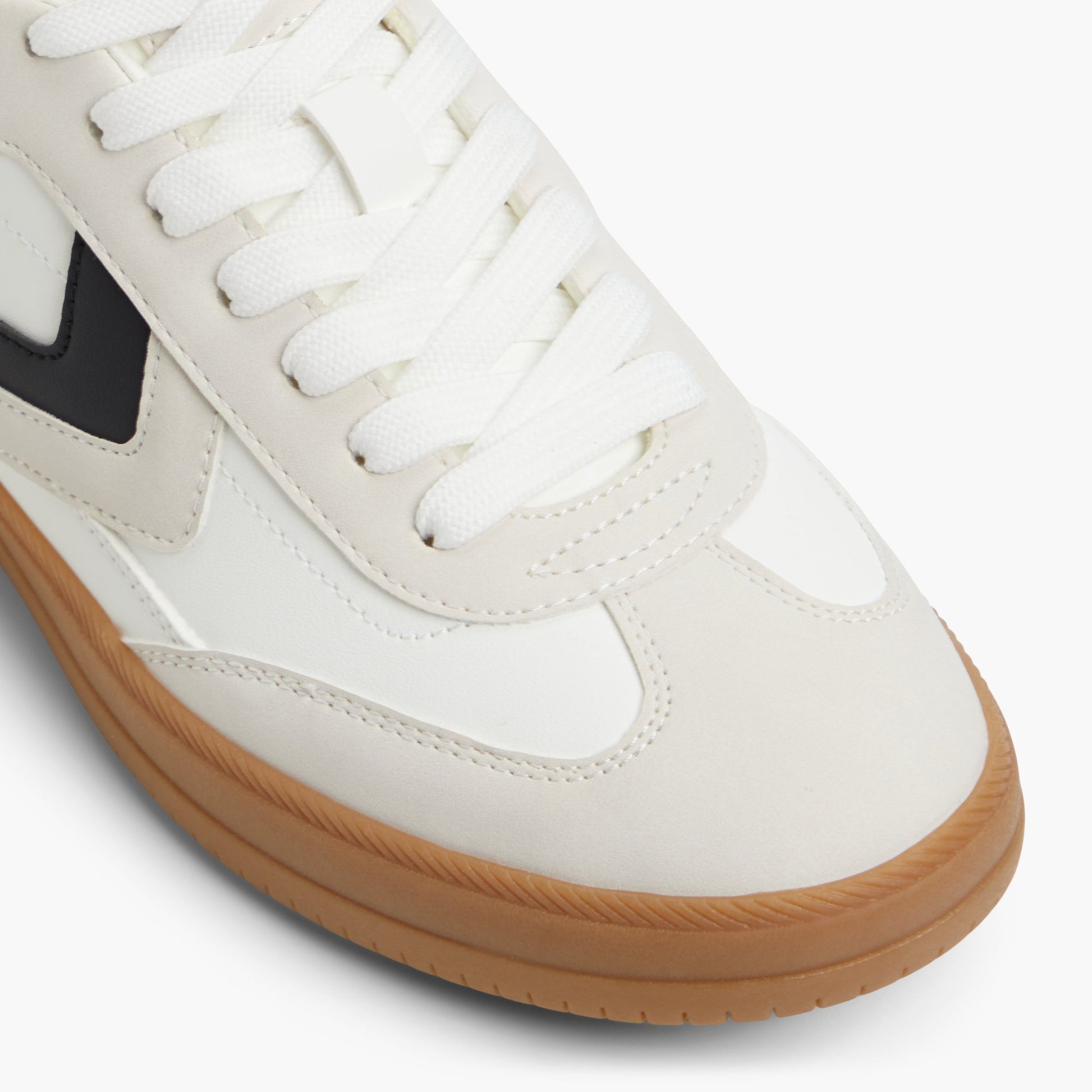 Close-up of the White Multi Salome Cup Sole Sneakers