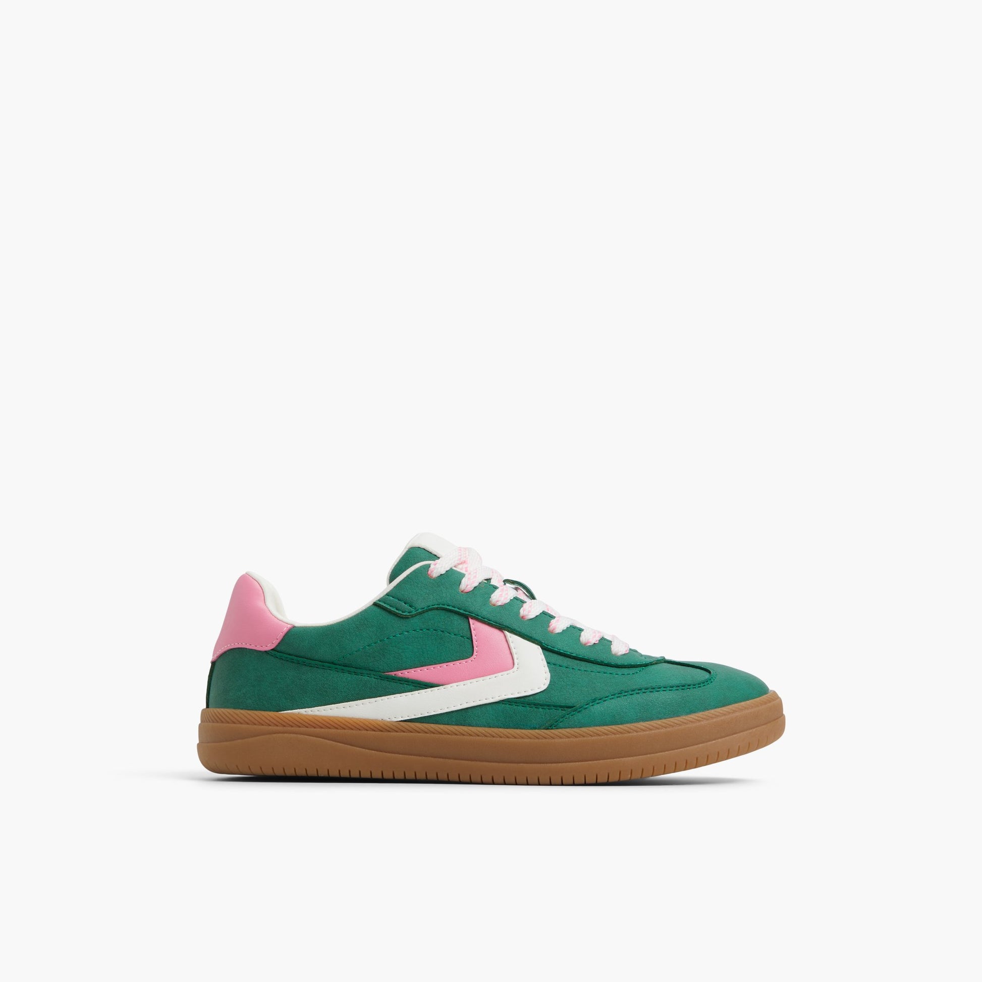 Main View of Medium Green Salome Cup Sole Sneakers for Womens