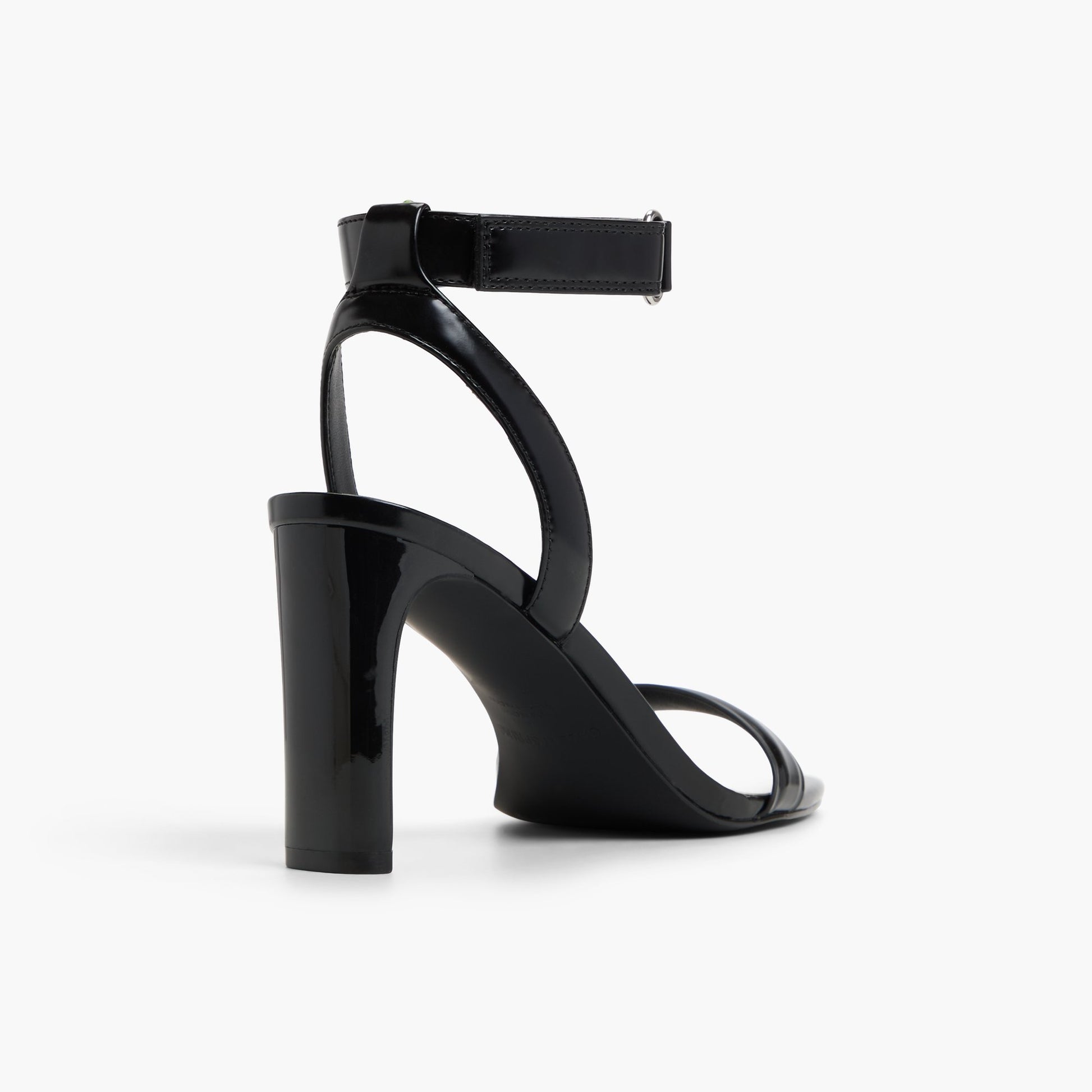 Three-quarter angle of Black Nichole High Heel Sandals's back side