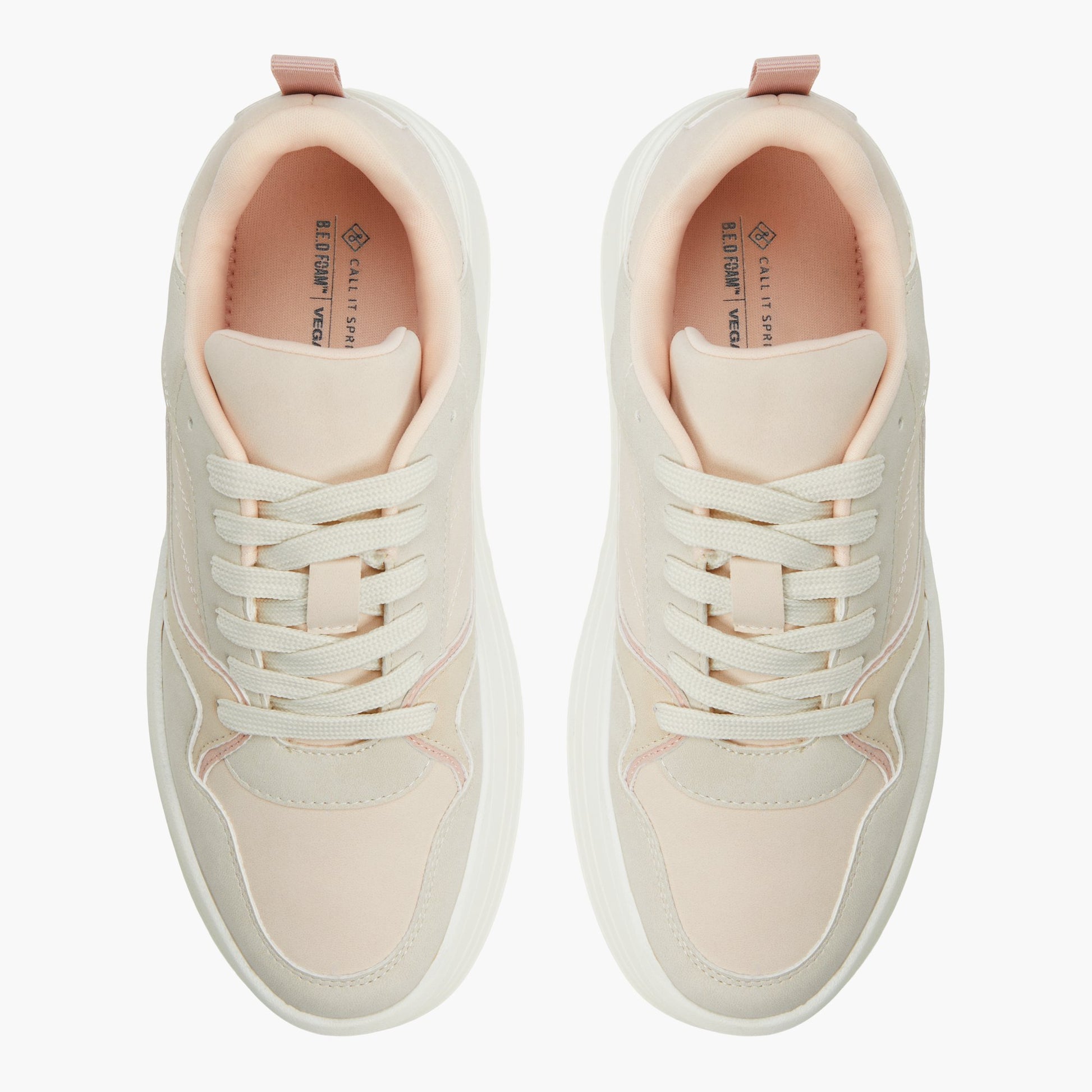 Top-down view of the Light Pink Eviie