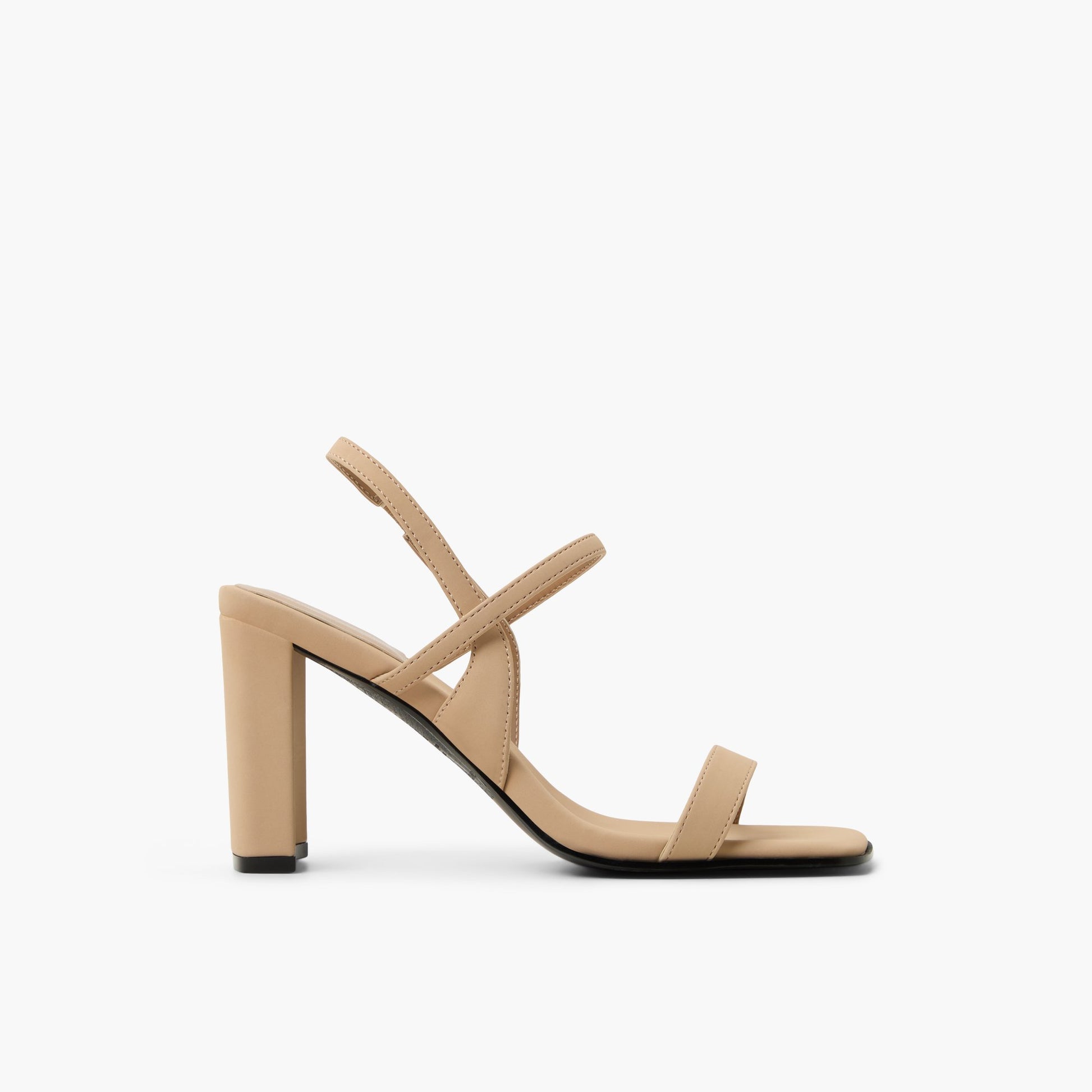 Main View of Beige Maii Slingback High Heel Sandals for Womens
