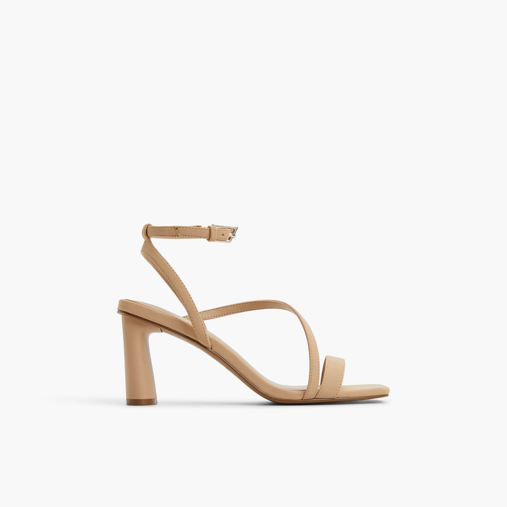 Main View of Beige Laneyy Strappy Heeled Sandals for Womens