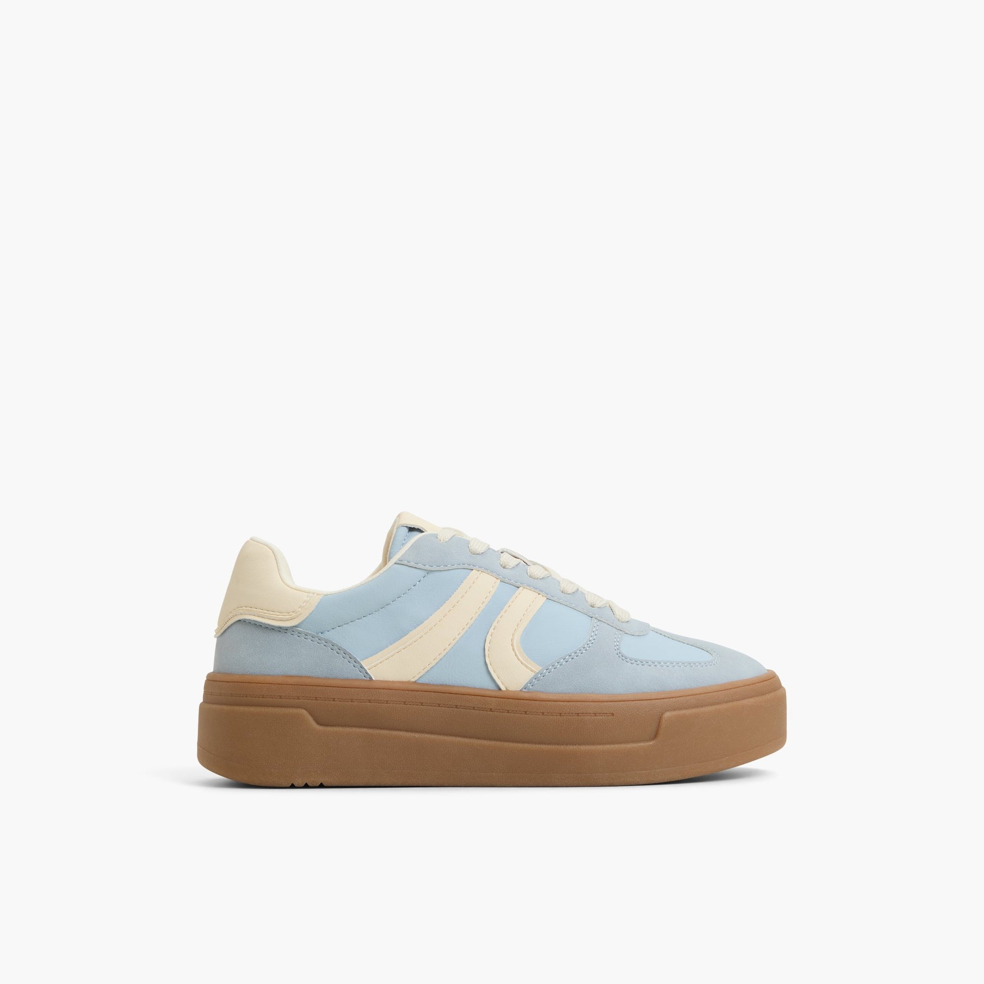 Main View of Light Blue Darbie Cup Sole Sneakers for Womens