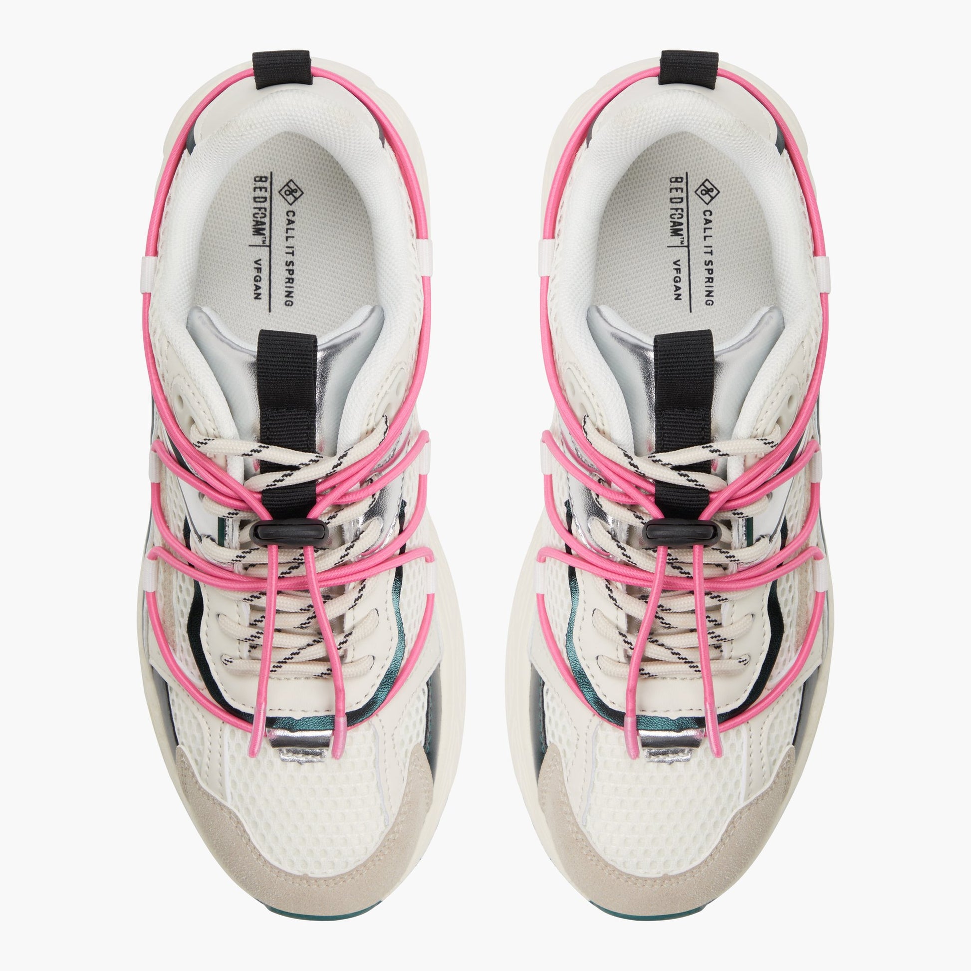 Top-down view of the Bright Multi Cielia Low-Top Sneakers