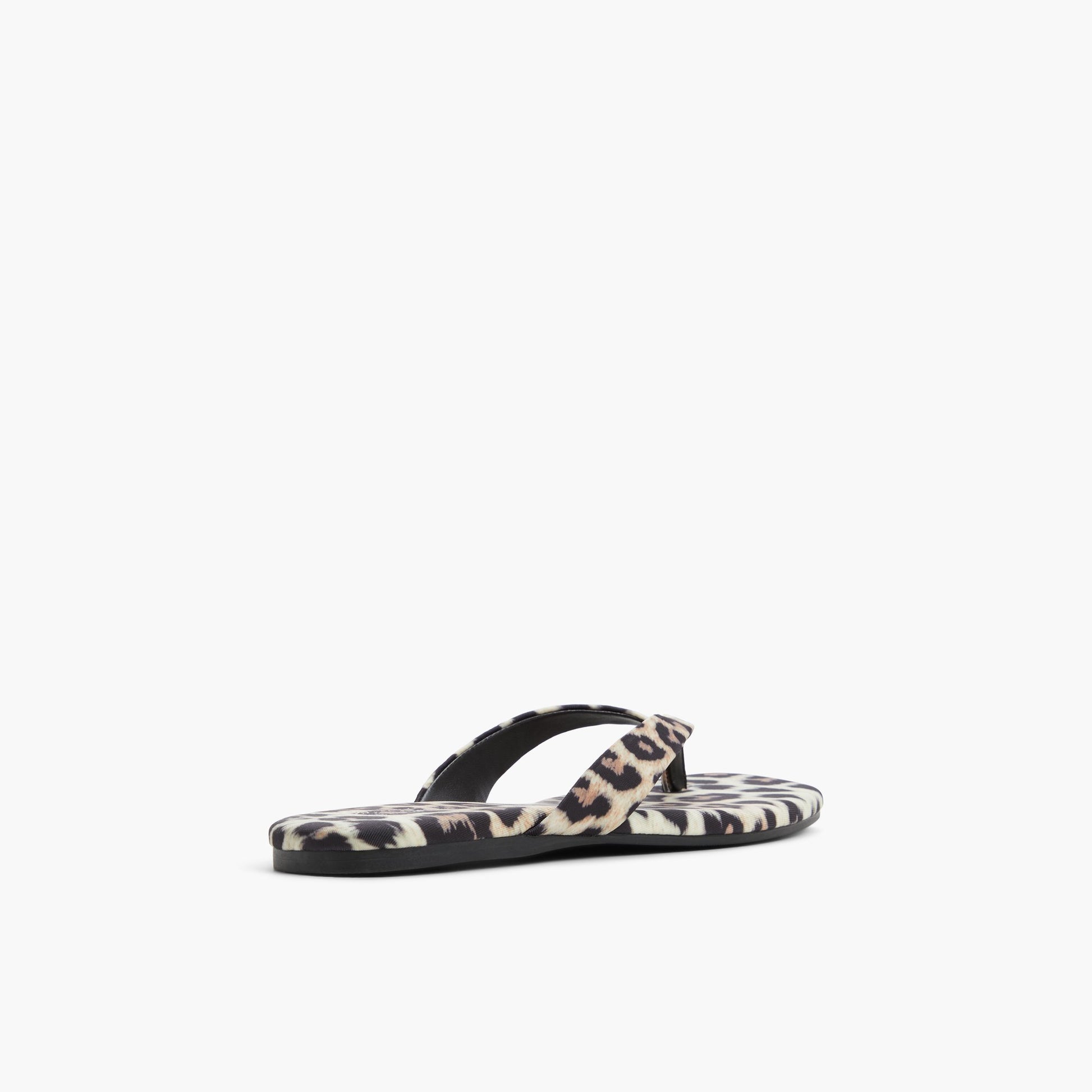 Three-quarter angle of Brown Overflow Kayce Thong Sandals's back side