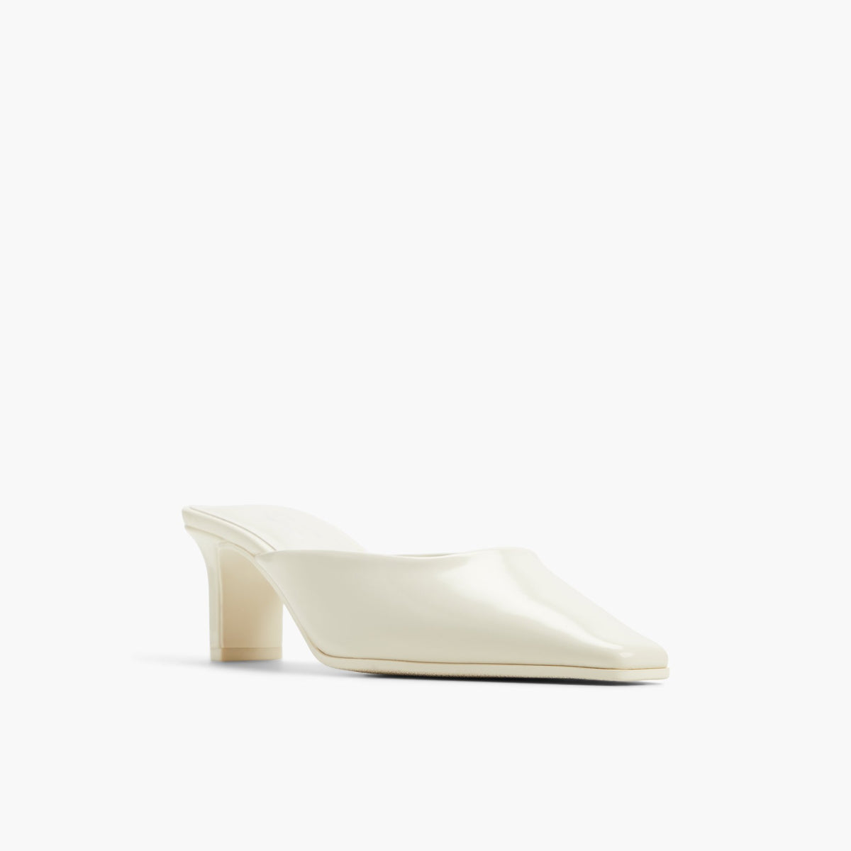 Three-quarter angle of Ice Zahraa Mid-Heel Mules's front side