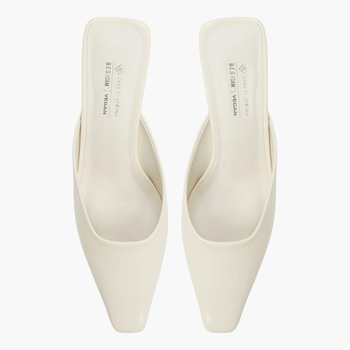 Top-down view of the Ice Zahraa Mid-Heel Mules