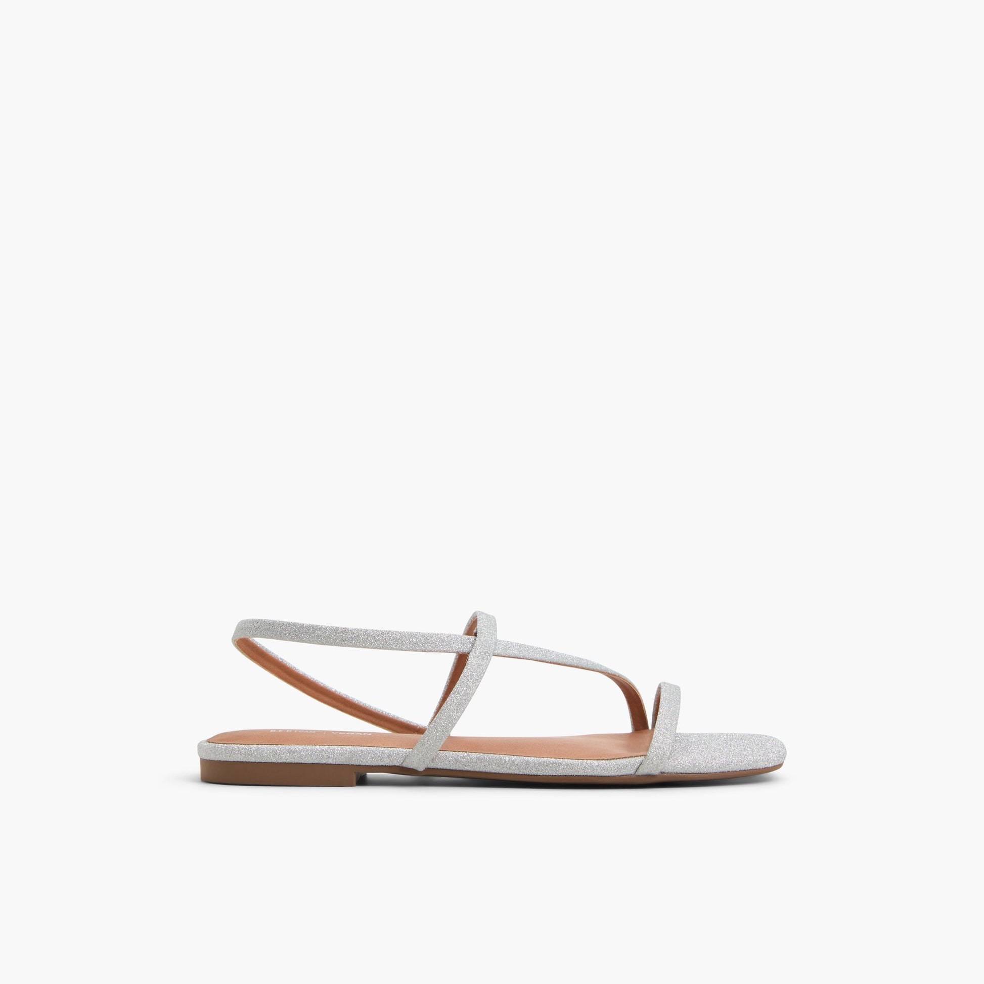 Main View of Silver Zerah Strappy Slingback Sandals for Womens