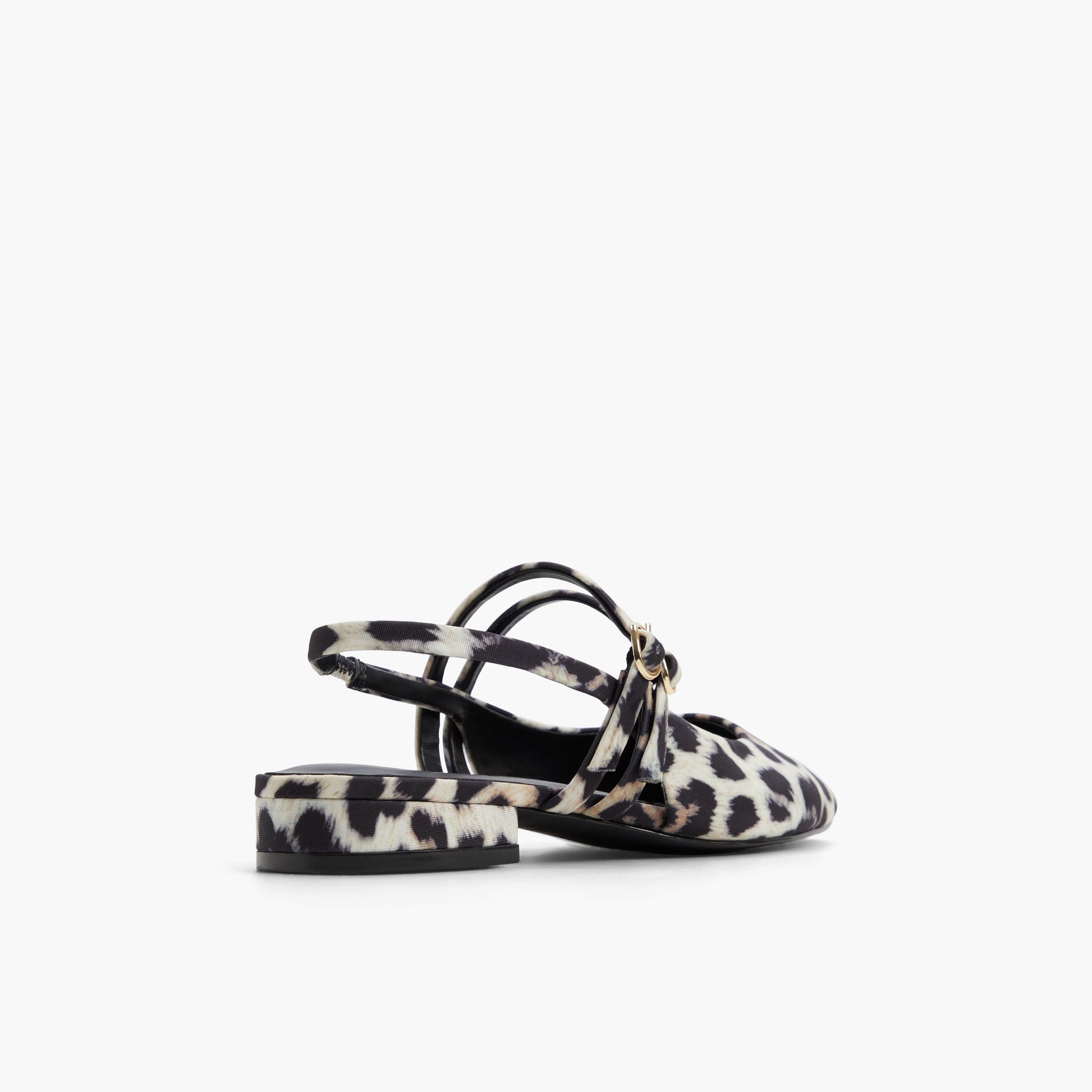 Three-quarter angle of Brown Overflow Luucia Slingback Mary Janes's back side