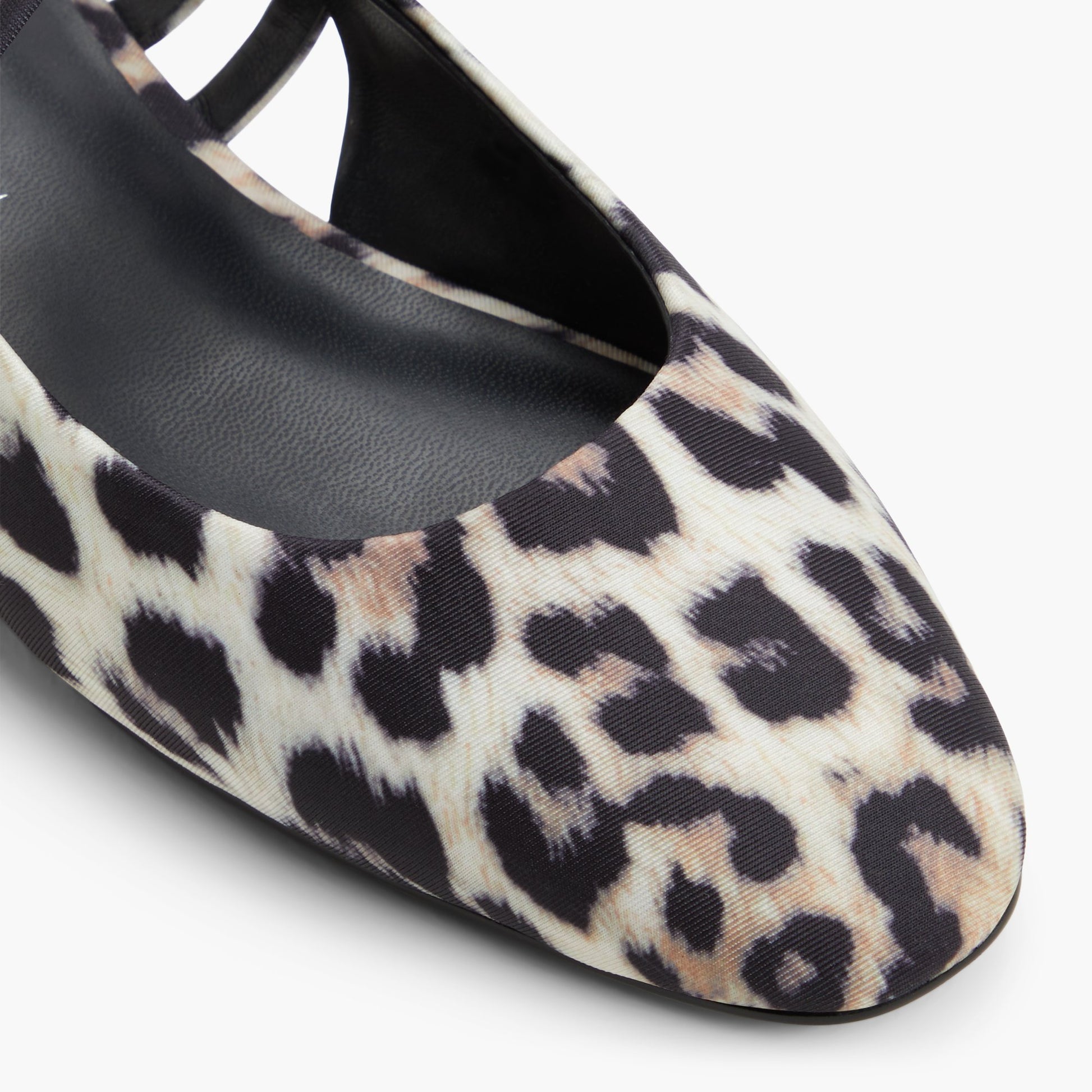 Close-up of the Brown Overflow Luucia Slingback Mary Janes
