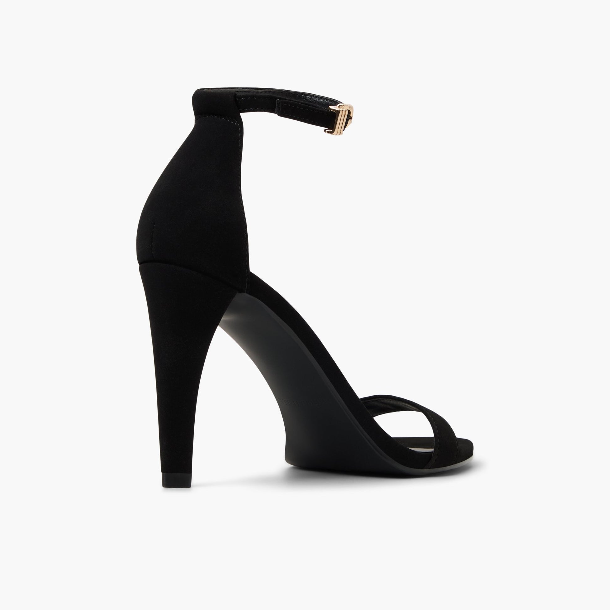 Three-quarter angle of Black Jordynn High Heel Sandals's back side