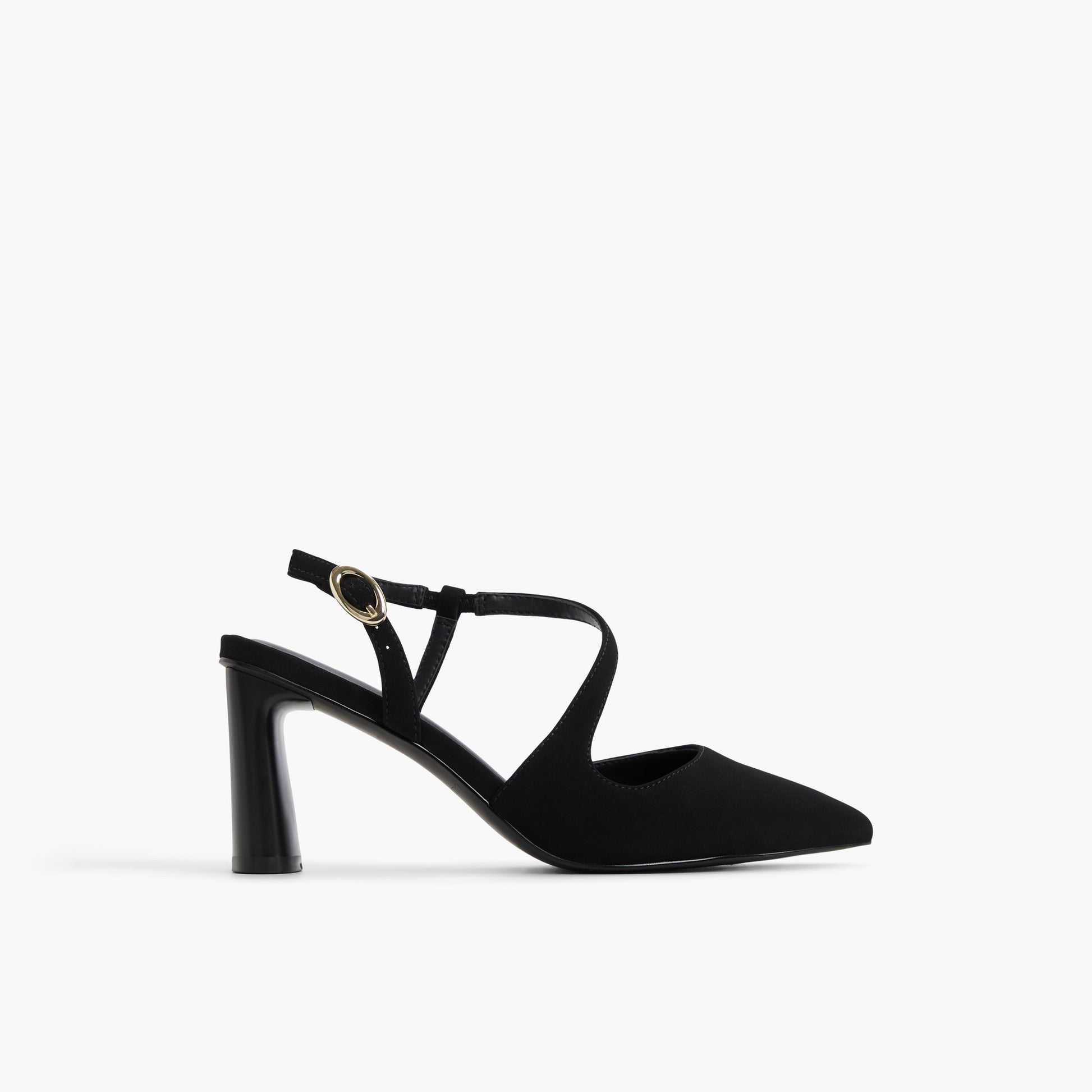 Main View of Black Novaah Slingback Heels for Womens