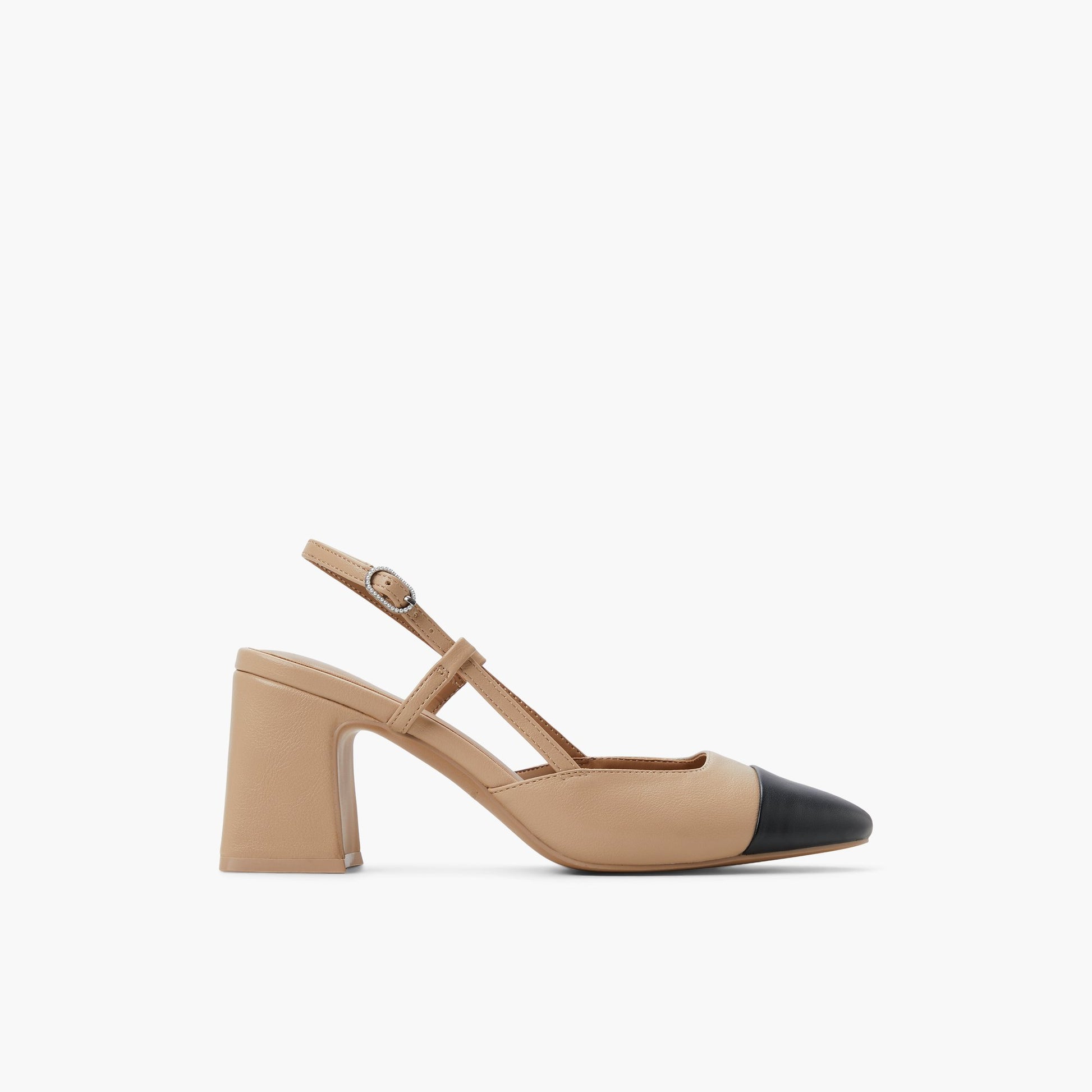 Main View of Other Beige Winsloww Slingback Block Heels for Womens