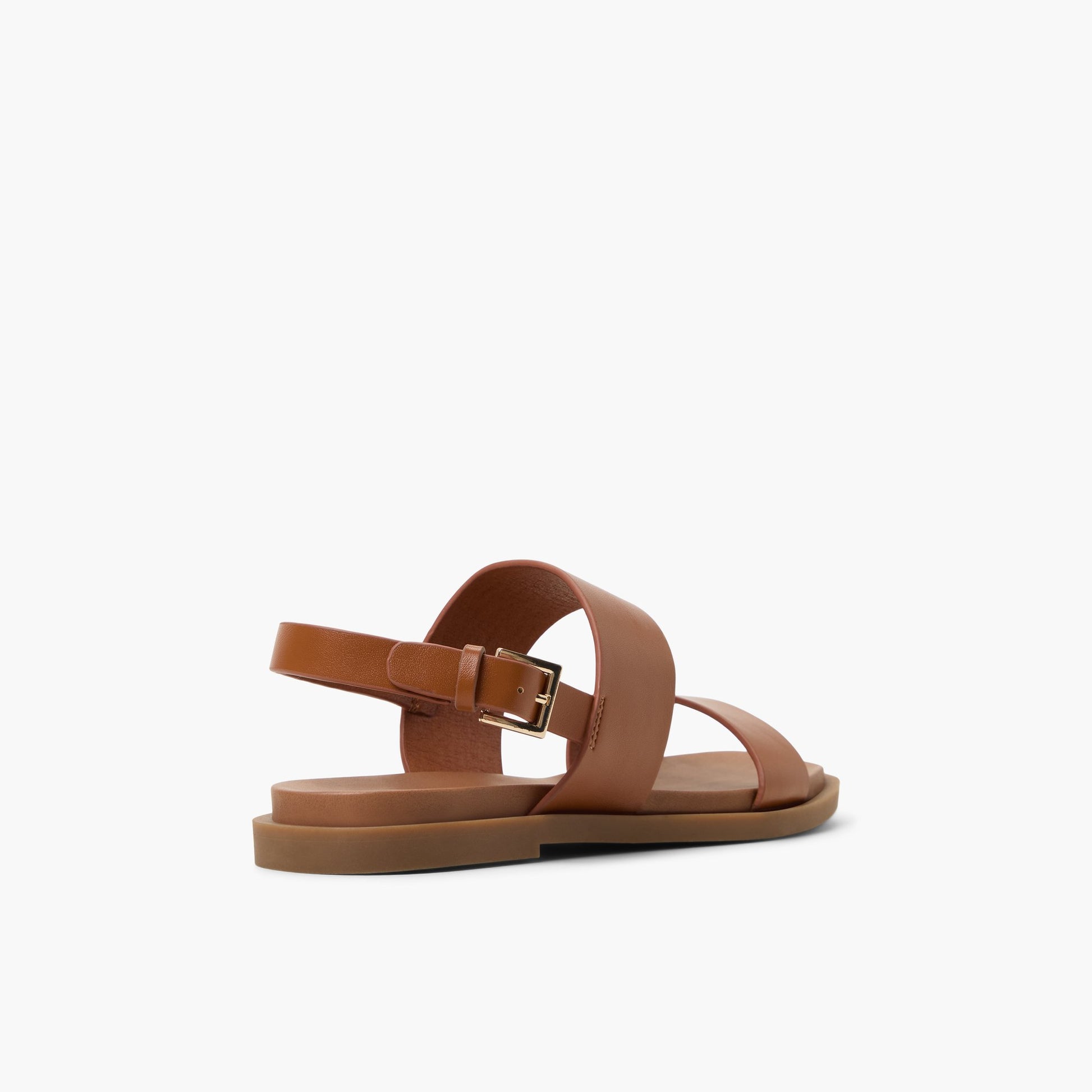 Three-quarter angle of Cognac Tiya Slingback Sandals's back side