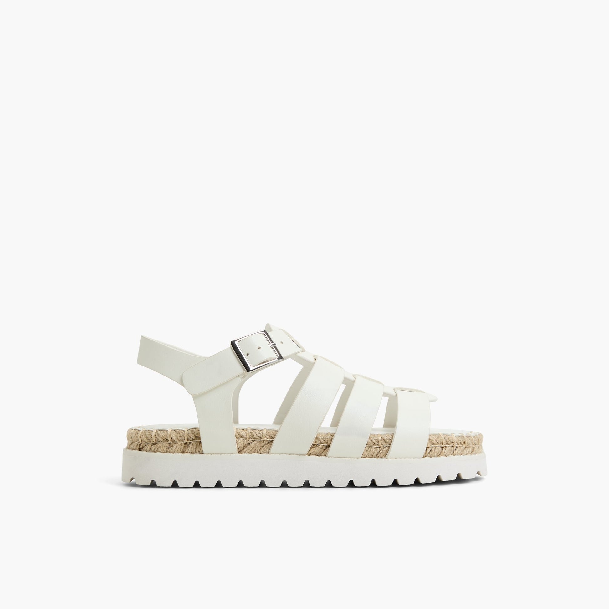 Main View of White Palmas Fisherman Sandals for Womens