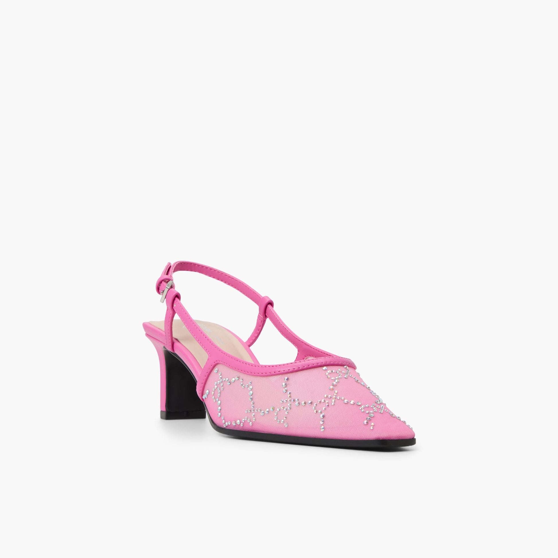 Three-quarter angle of Bright Pink Amoura 's front side
