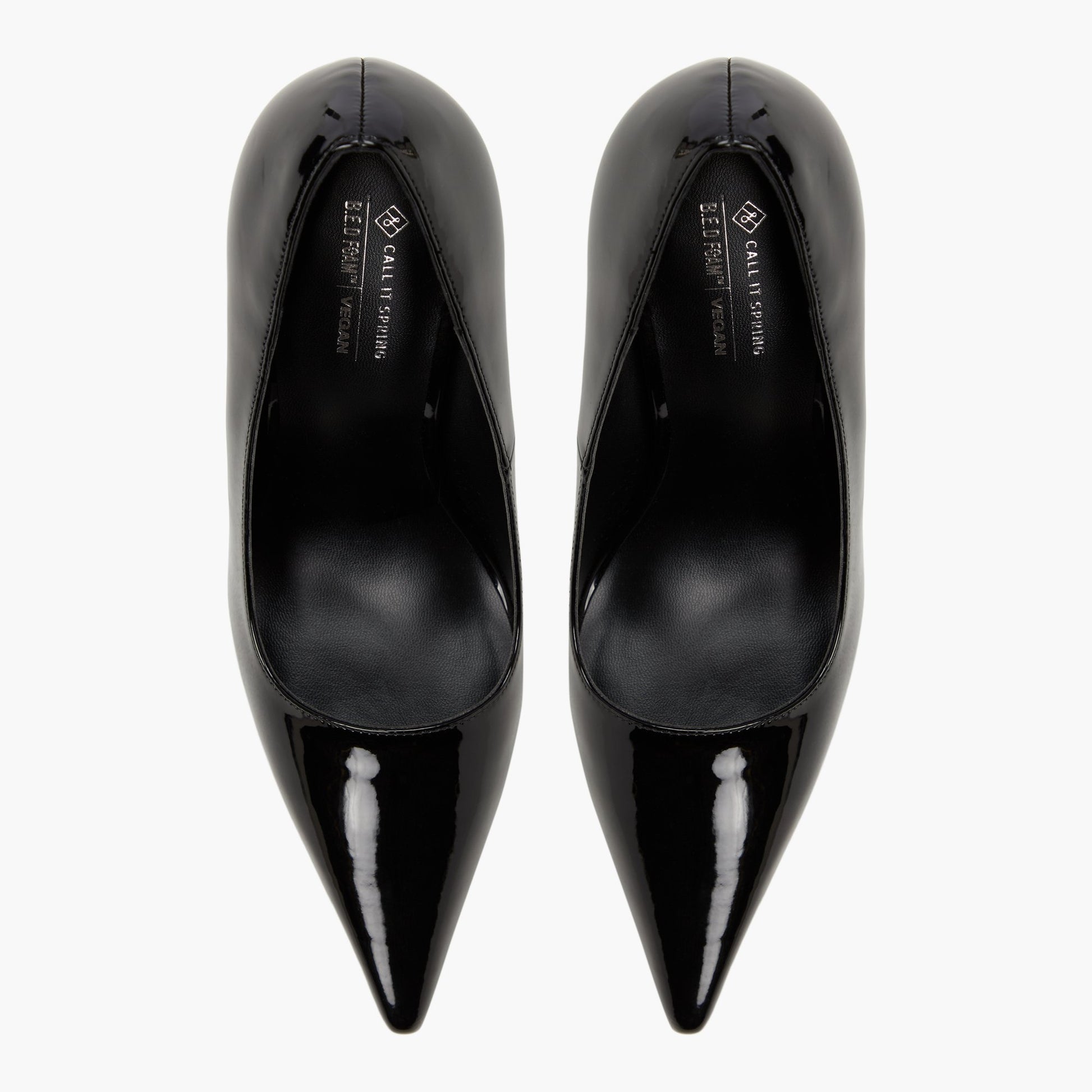 Top-down view of the Black Ariies Pumps