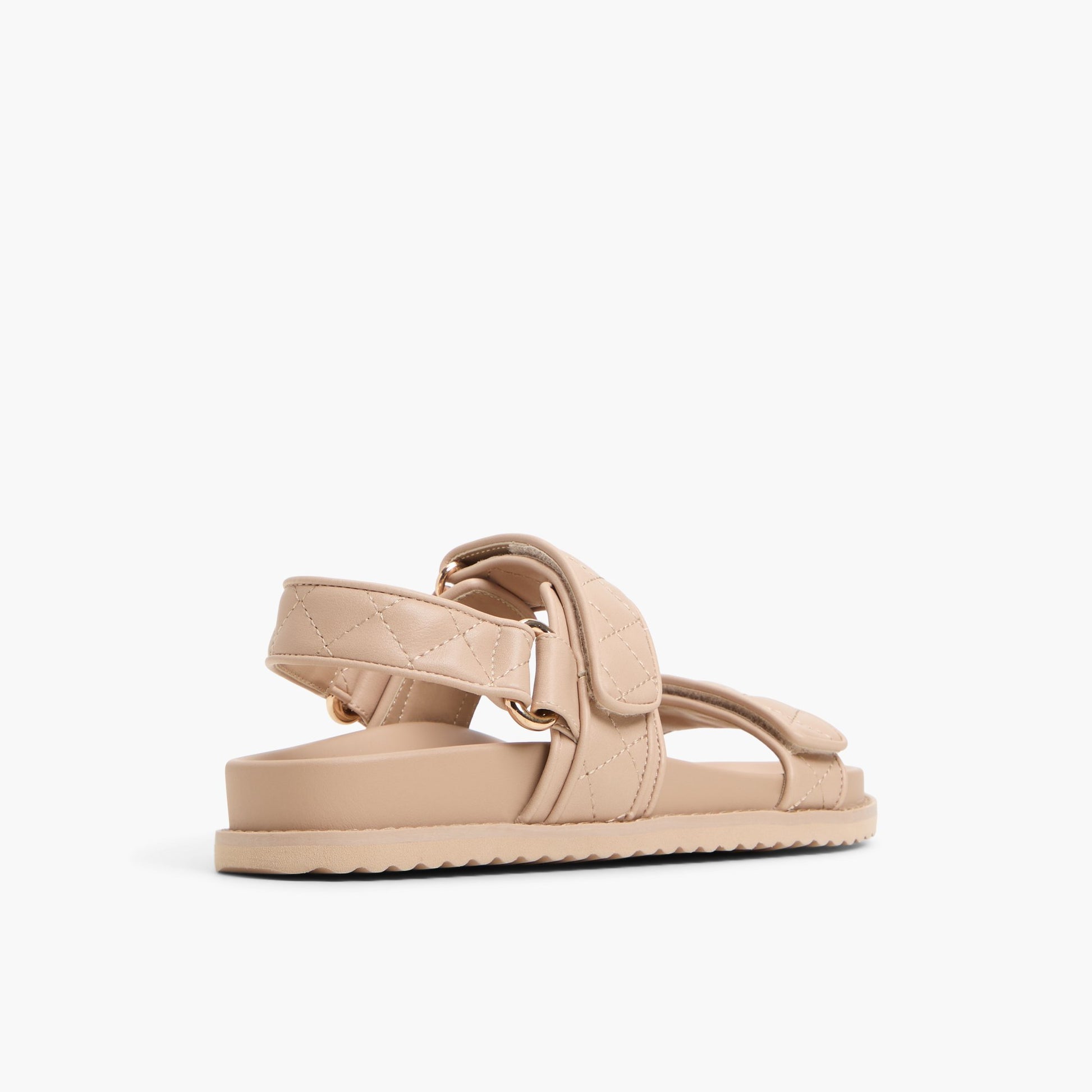 Three-quarter angle of Medium Beige Anette Sandals's back side