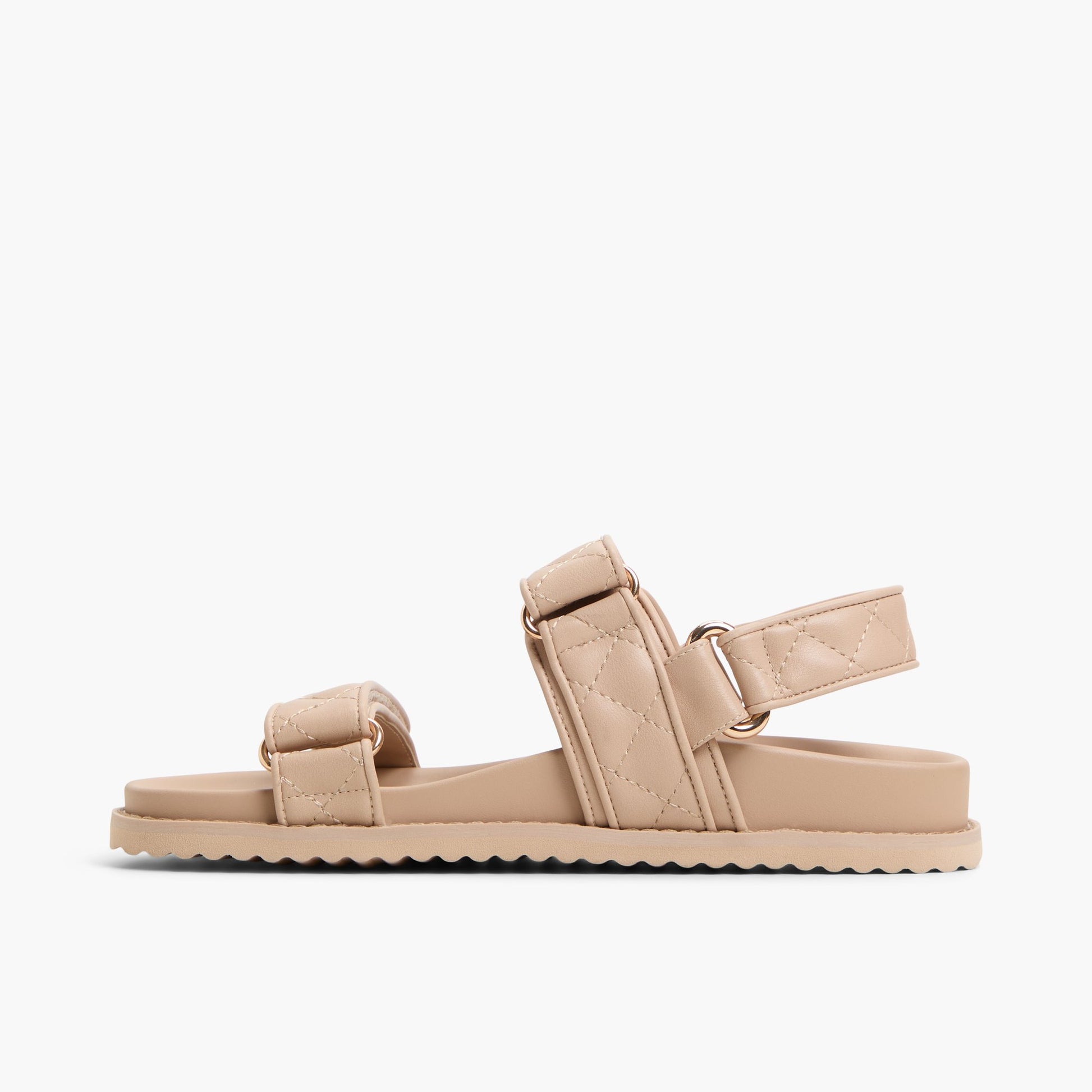 Side view of Medium Beige Anette Sandals