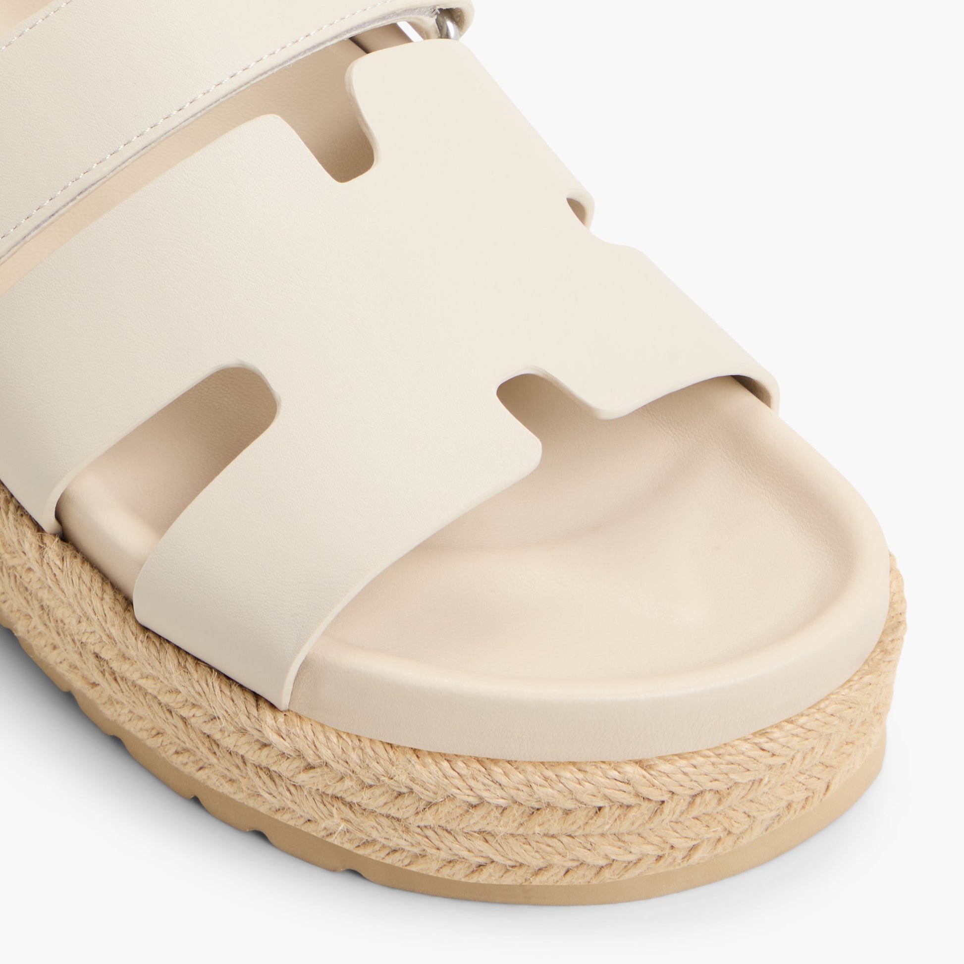 Close-up of the Ice Belizee Platform Sandals