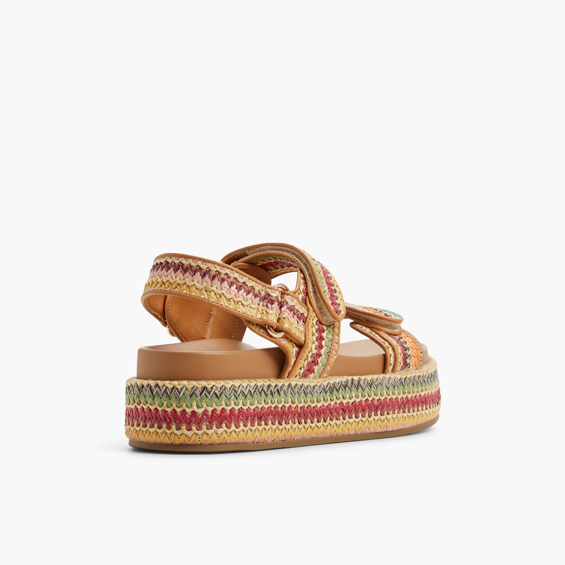 Three-quarter angle of Multicolor Mauii Slingback Sandals's back side