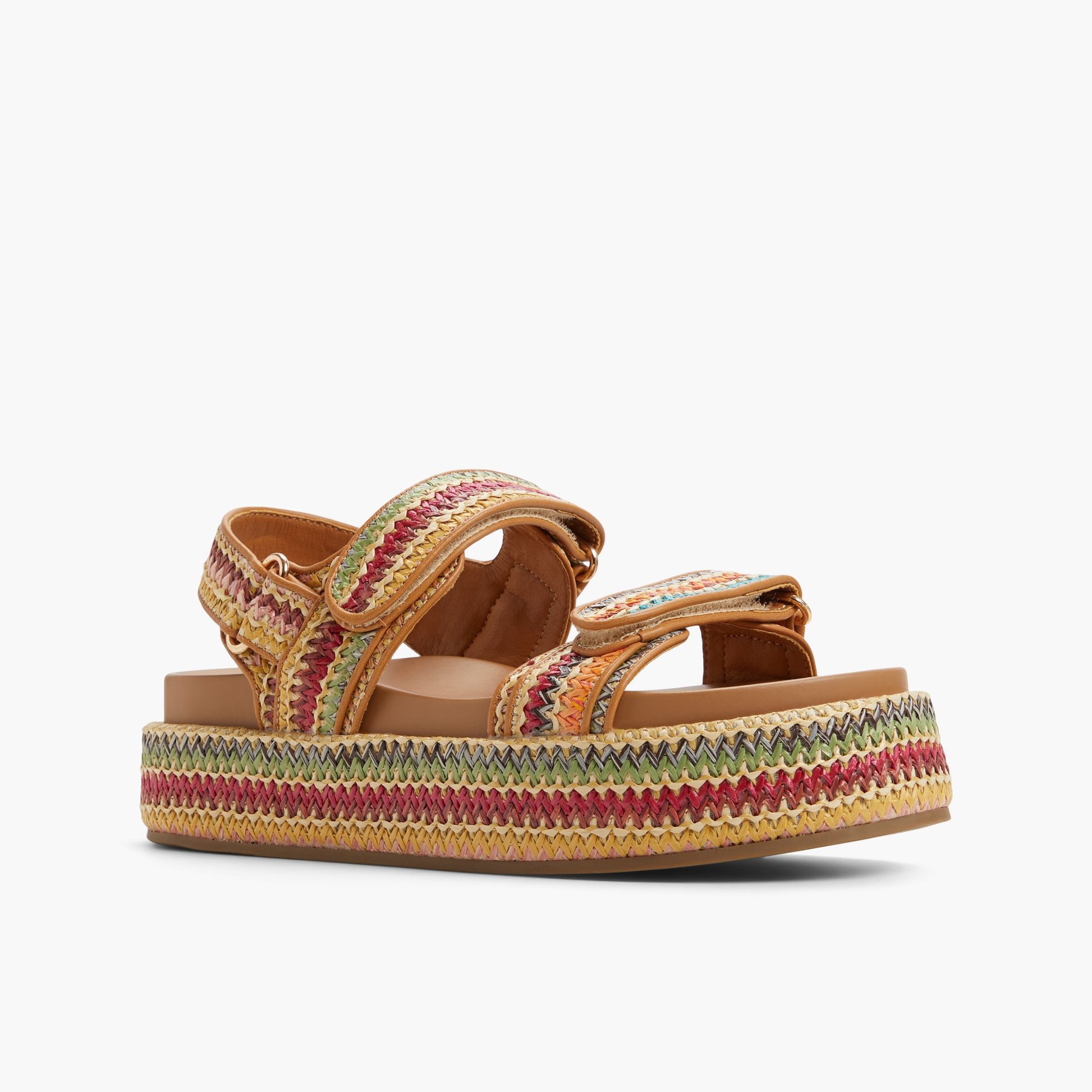 Three-quarter angle of Multicolor Mauii Slingback Sandals's front side