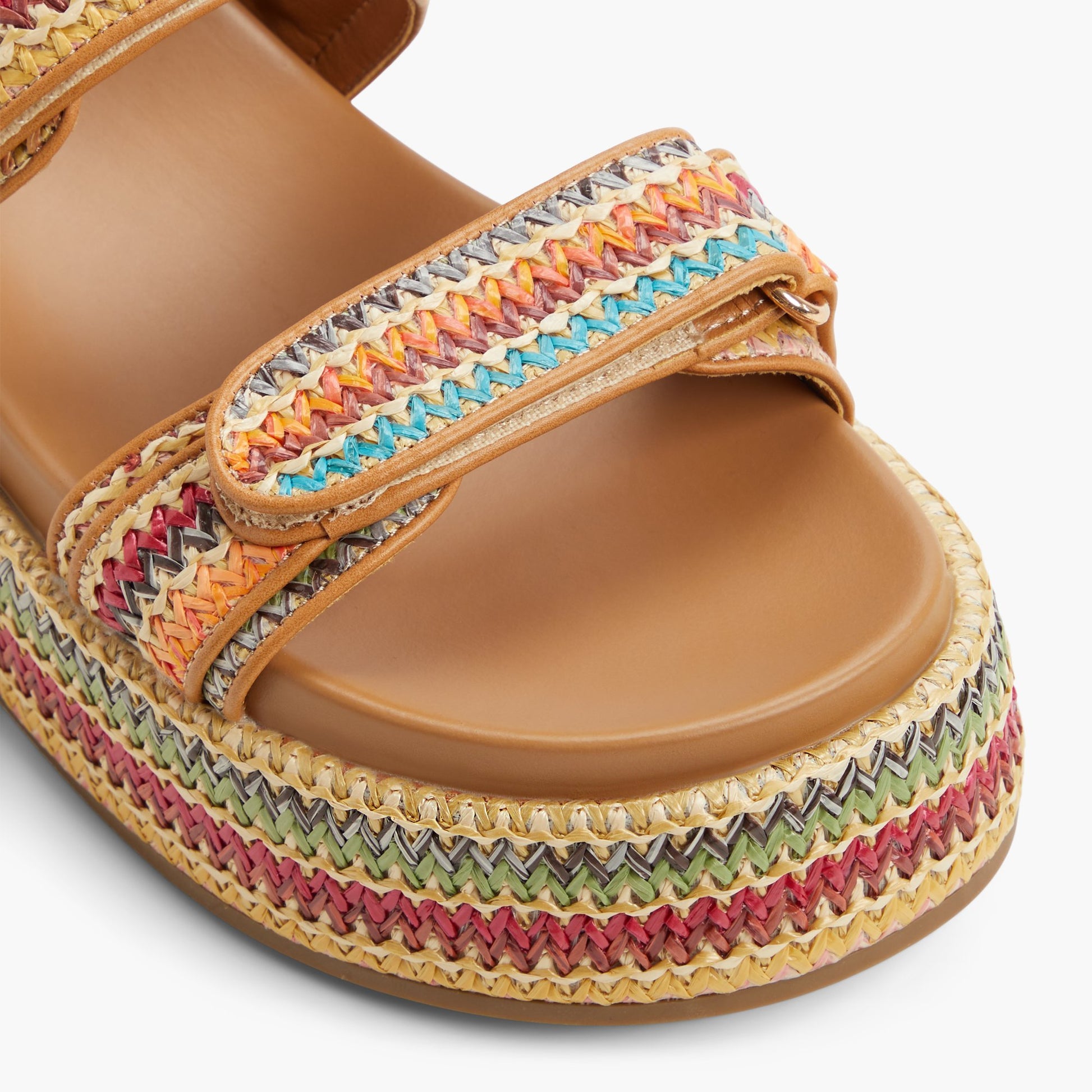 Close-up of the Multicolor Mauii Slingback Sandals