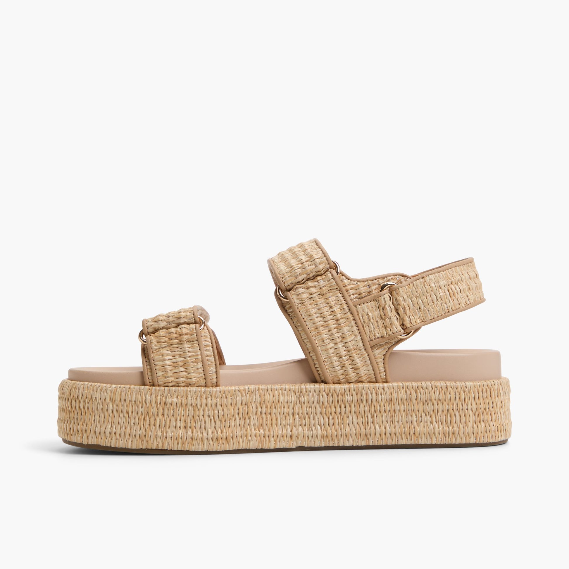 Side view of Natural Mauii Slingback Sandals