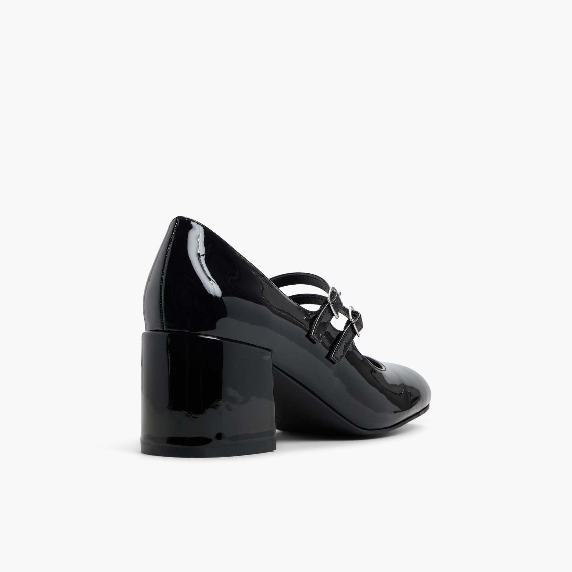 Three-quarter angle of Other Black Ruubyy Block Heel Mary Janes's back side