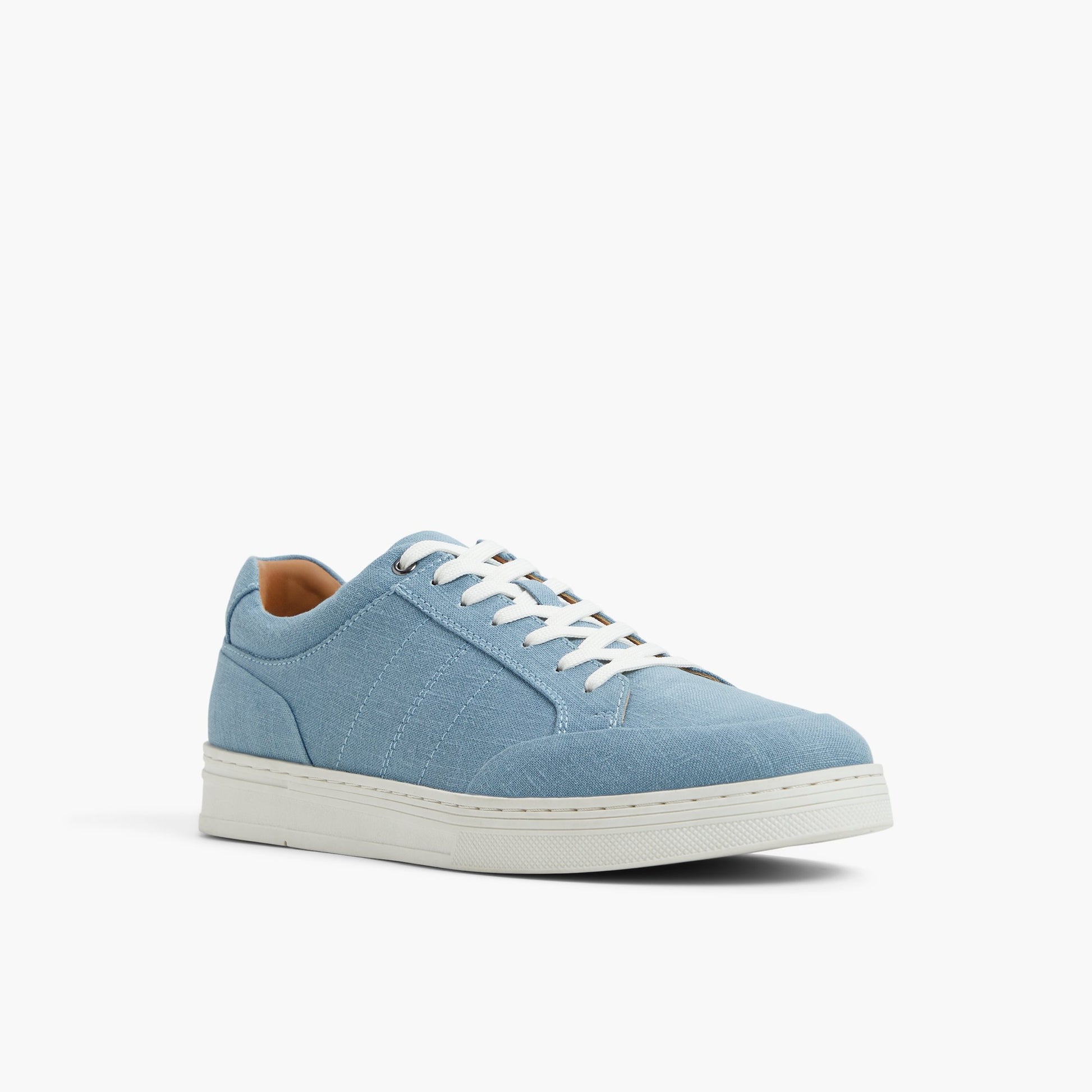 Three-quarter angle of Light Blue Dunkirck 's front side