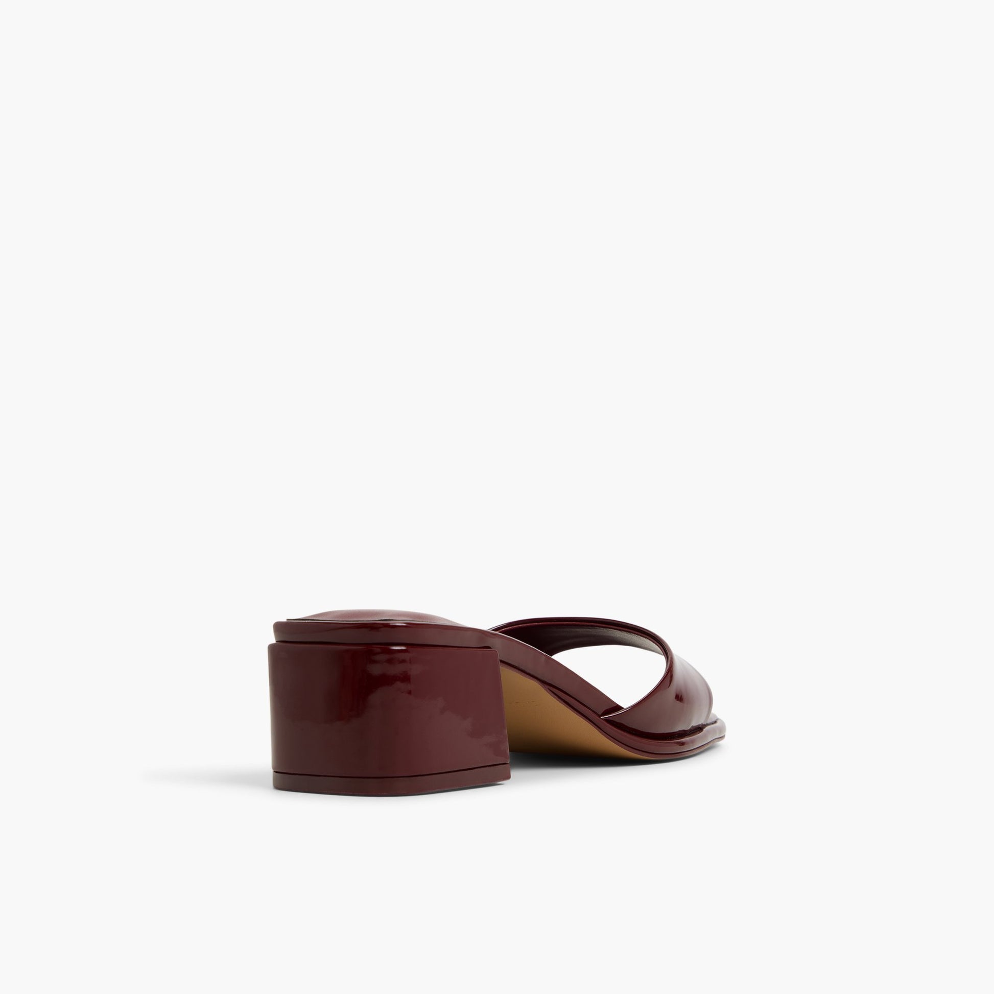Three-quarter angle of Bordo Dashaa Low Heel Mules's back side