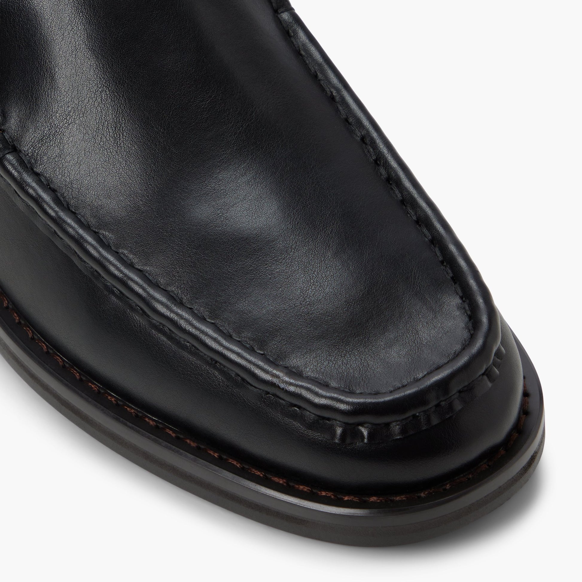 Close-up of the Black Wilshire Loafers