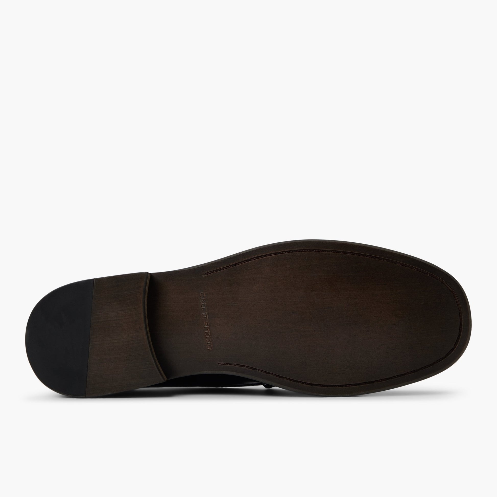 View of Black Wilshire Loafers's sole