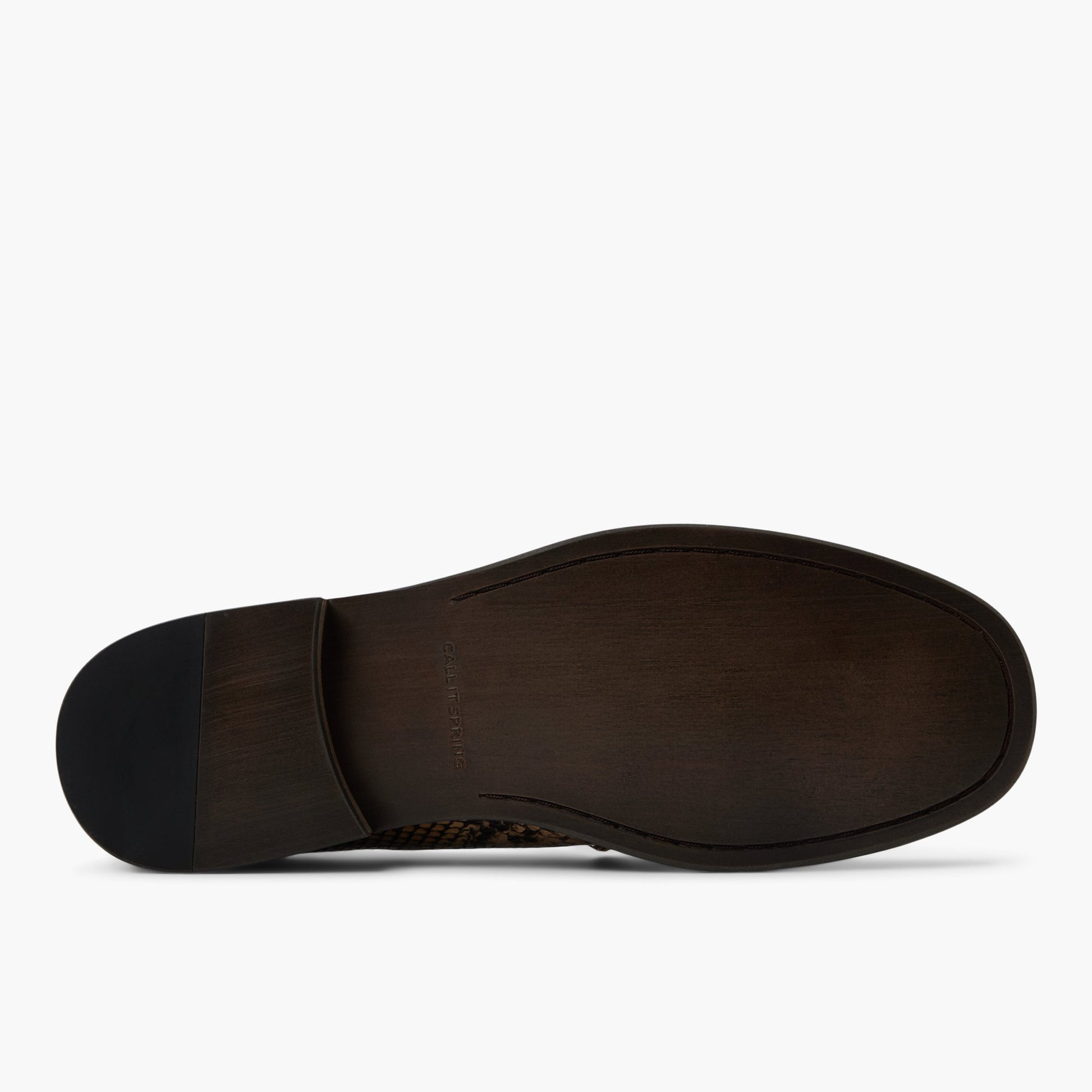 View of Tan Wilshire Loafers's sole
