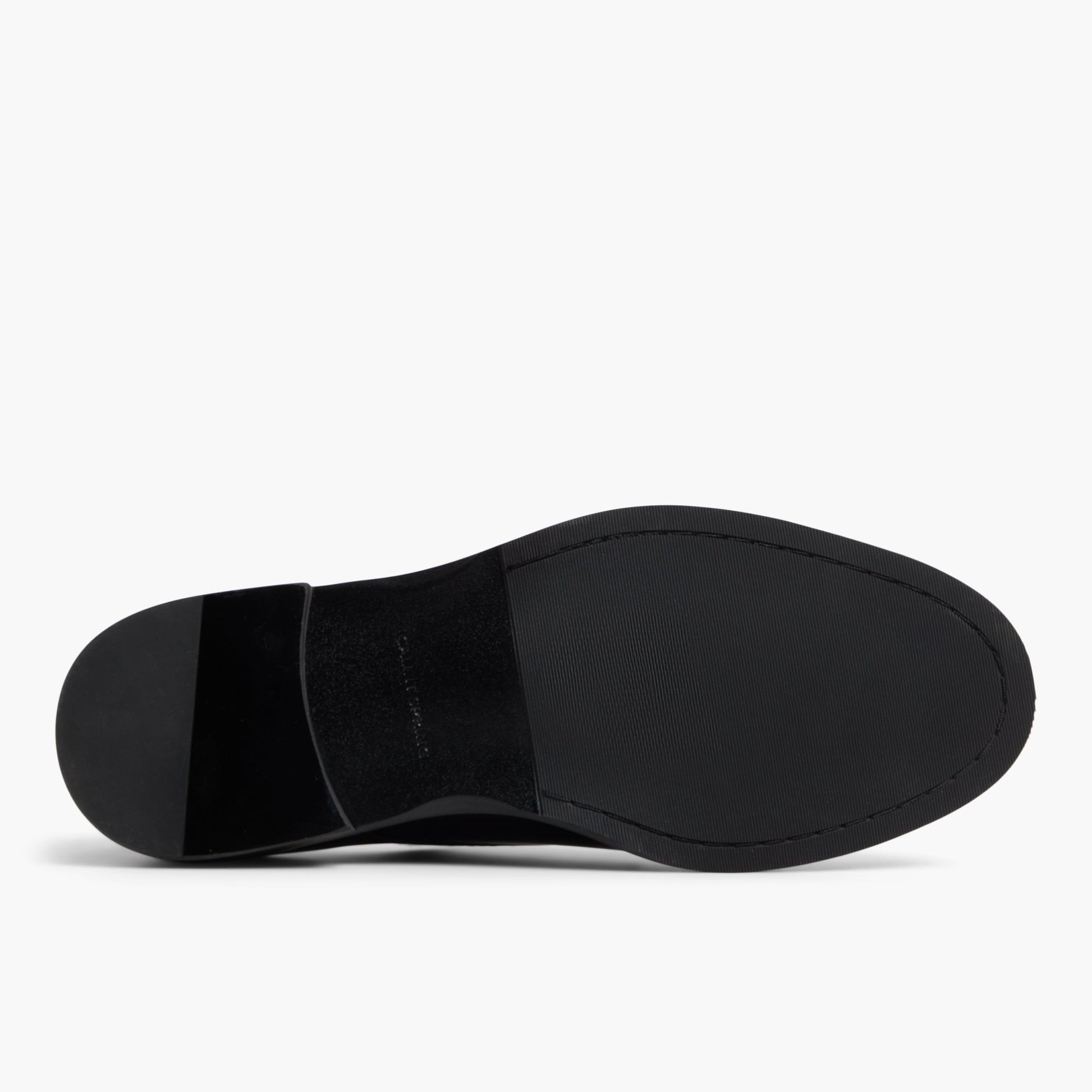View of Black Wellman Double Monk-Strap Dress Shoe's sole