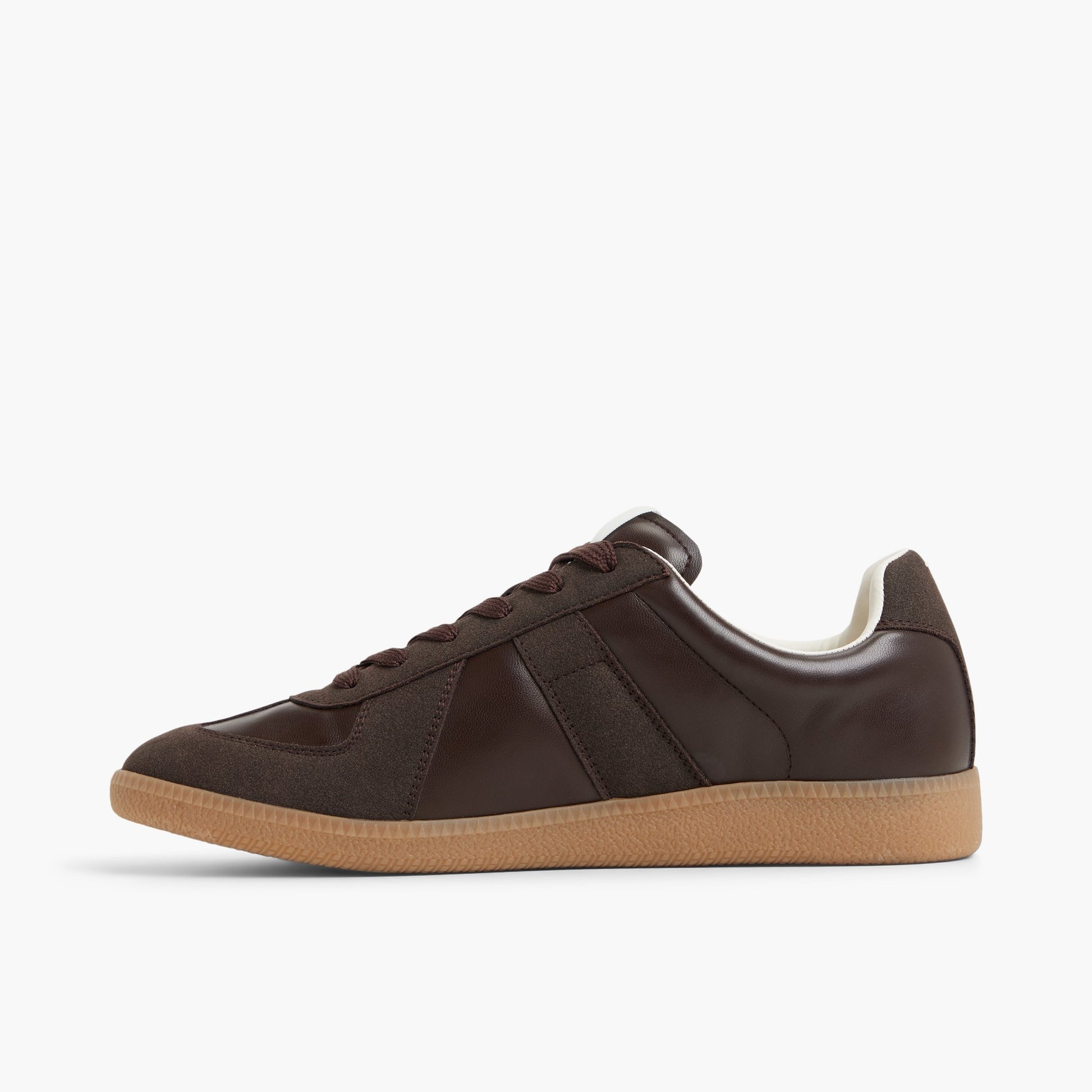 Side view of Brown Tenor Low-top Sneakers